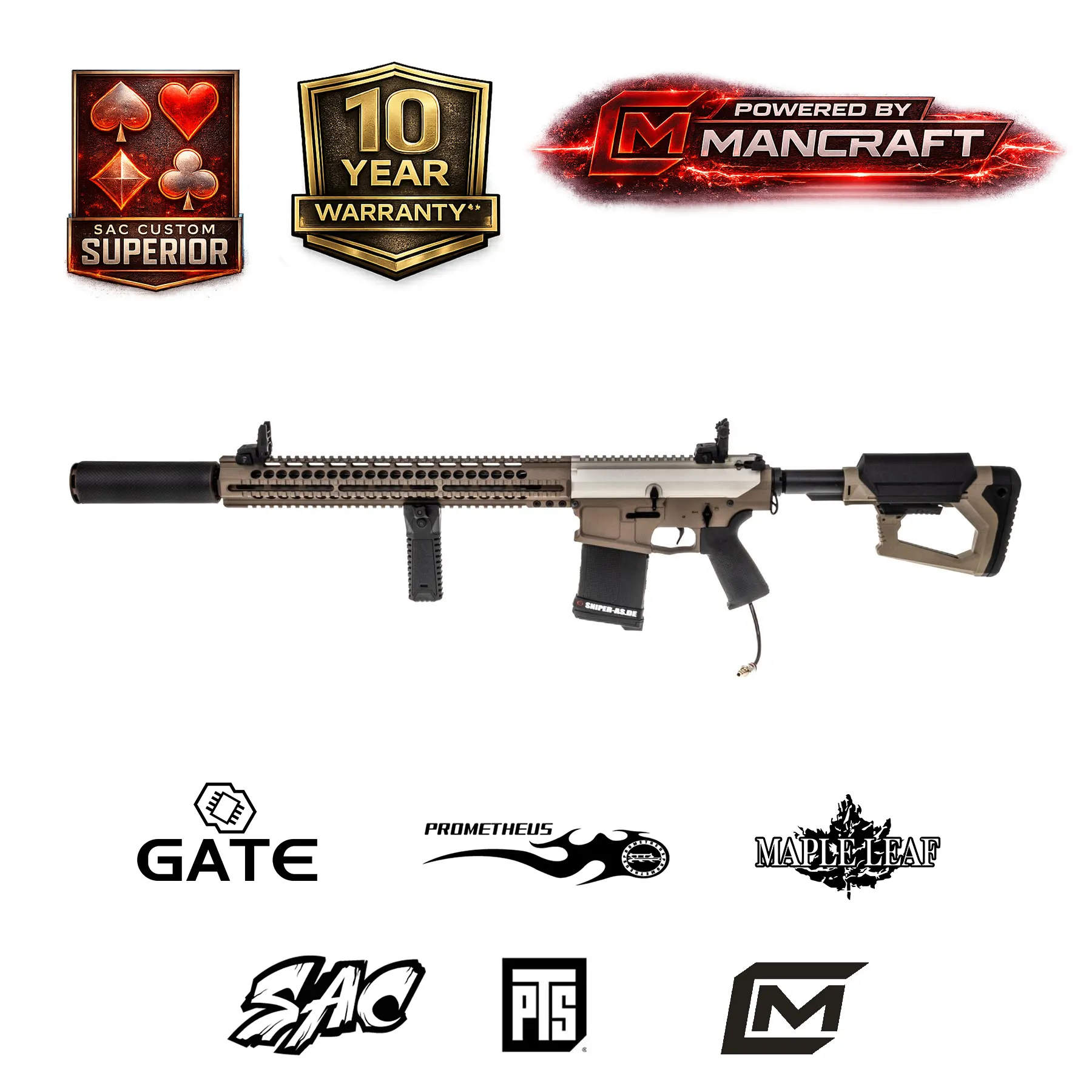 SAC PDIK DMR "German Warfare" Deep Engraved Limited Edition 4/4 , mHPA