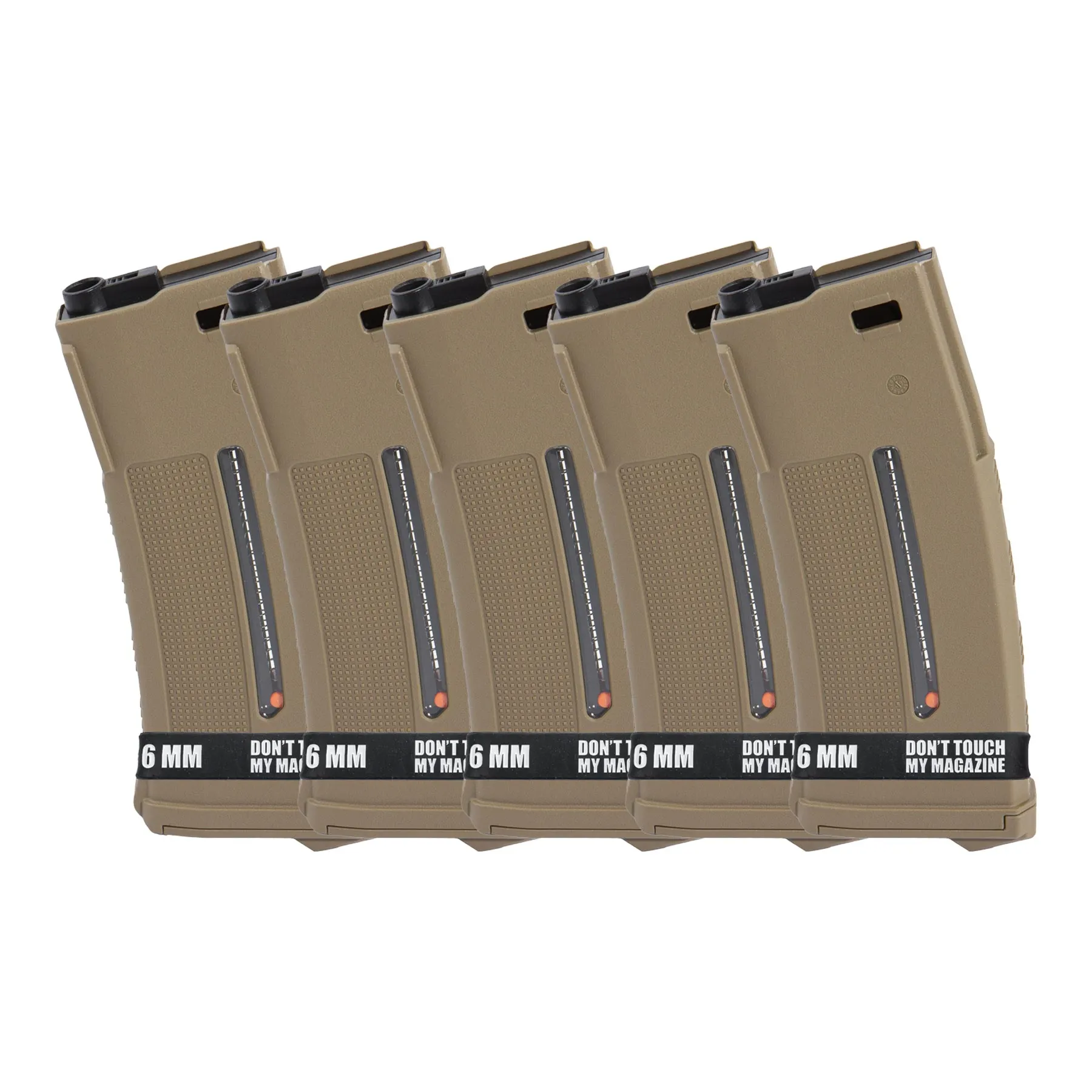 PTS EPM1 Enhanced Magazin für M4 250rds, Dark Earth 5er-Set