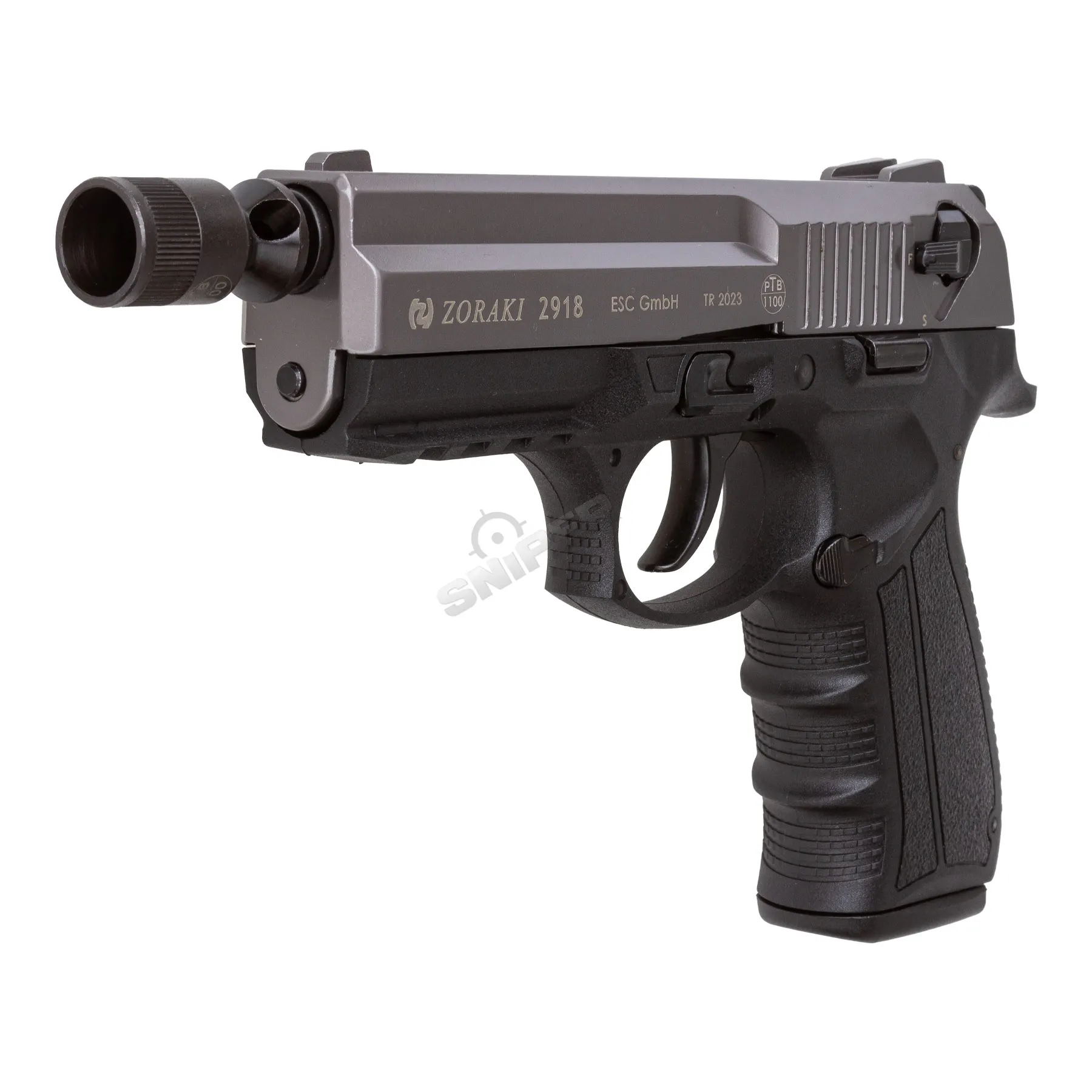 Zoraki 2-918 9mm P.A.K. Schreckschusspistole, Titan
