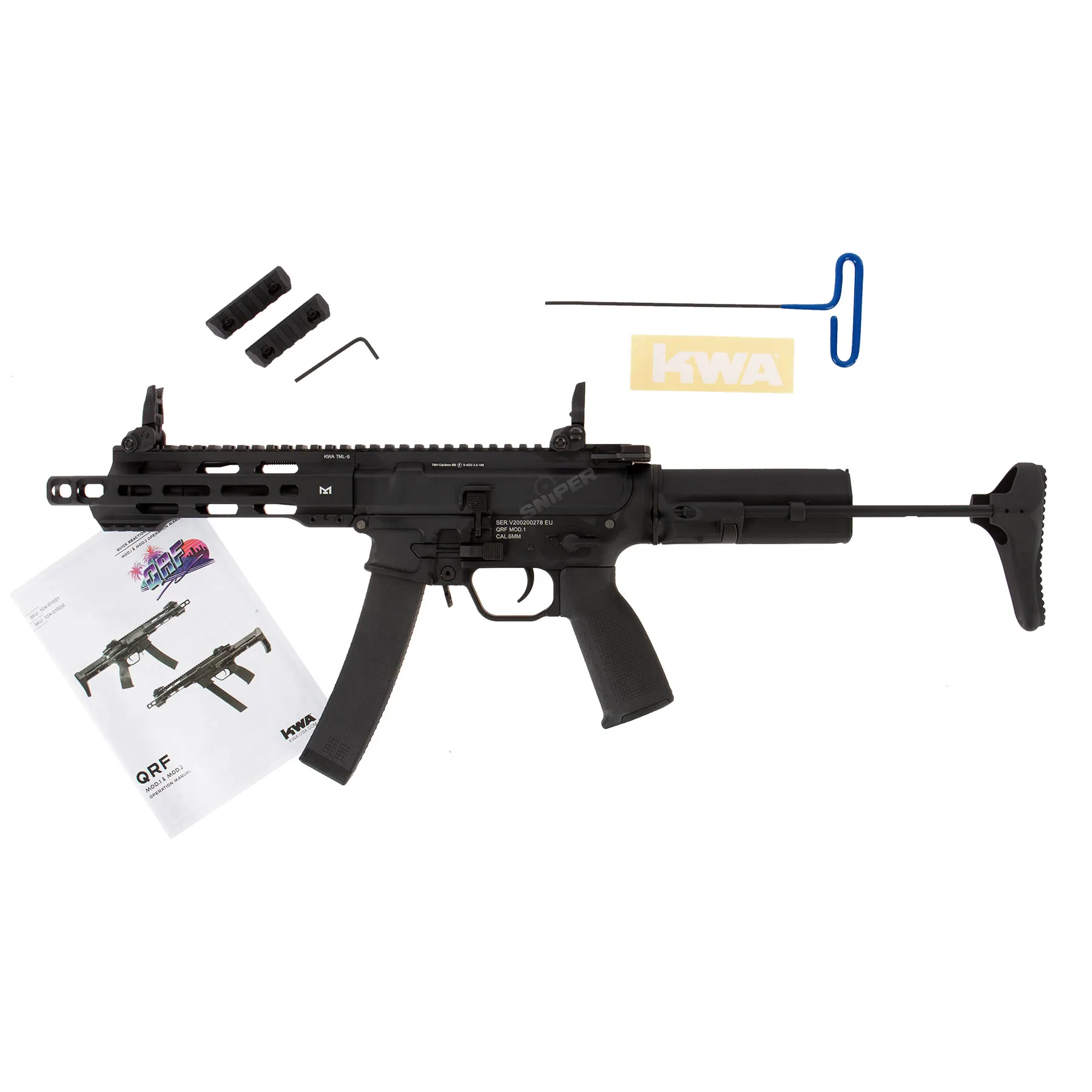 KWA QRF Mod.1, (S)AEG, Black KWA QRF Mod.1, (S)AEG, Black