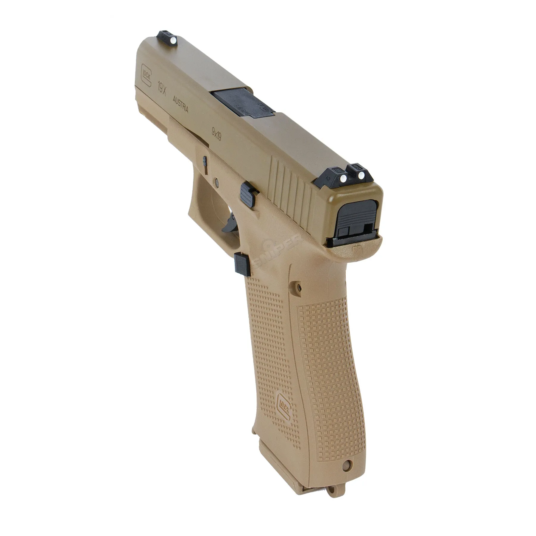 Glock 19X Tan GBB Softair Pistole