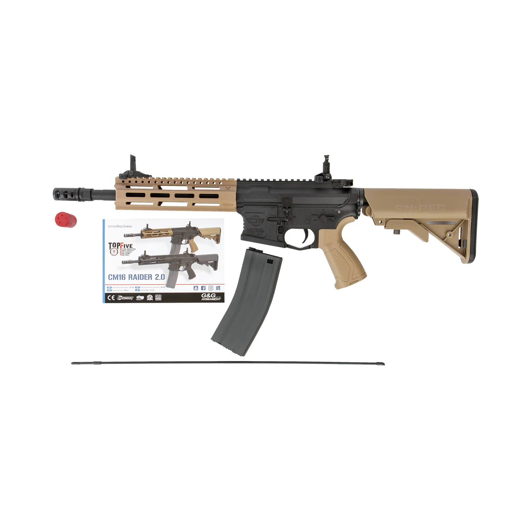 CM16 Raider 2.0 Tan, (S)AEG