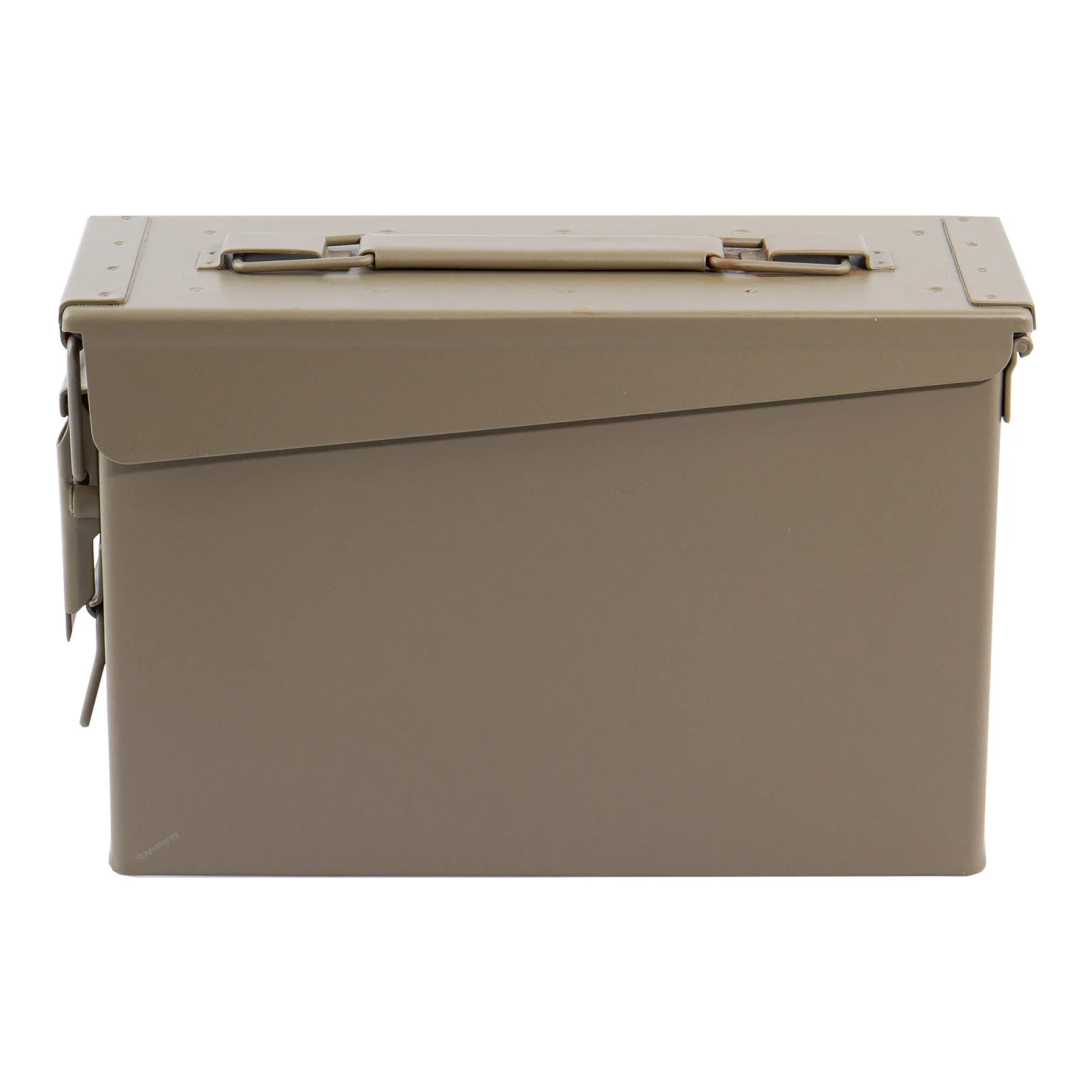 Metall Munitionskiste, 25,5x9x16,8 cm, tan