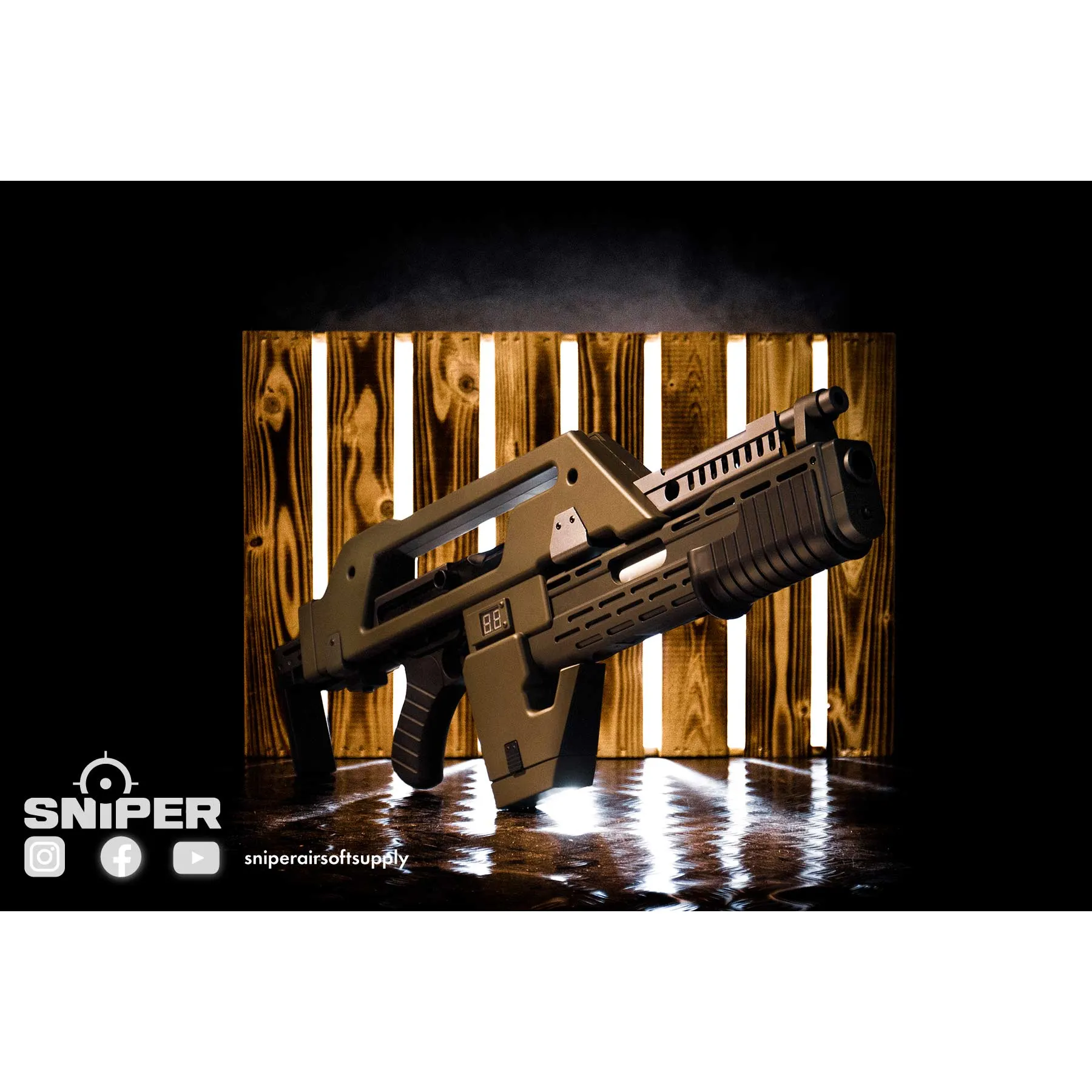 Snow Wolf M41A Alien Pulse Rifle AEG, Green