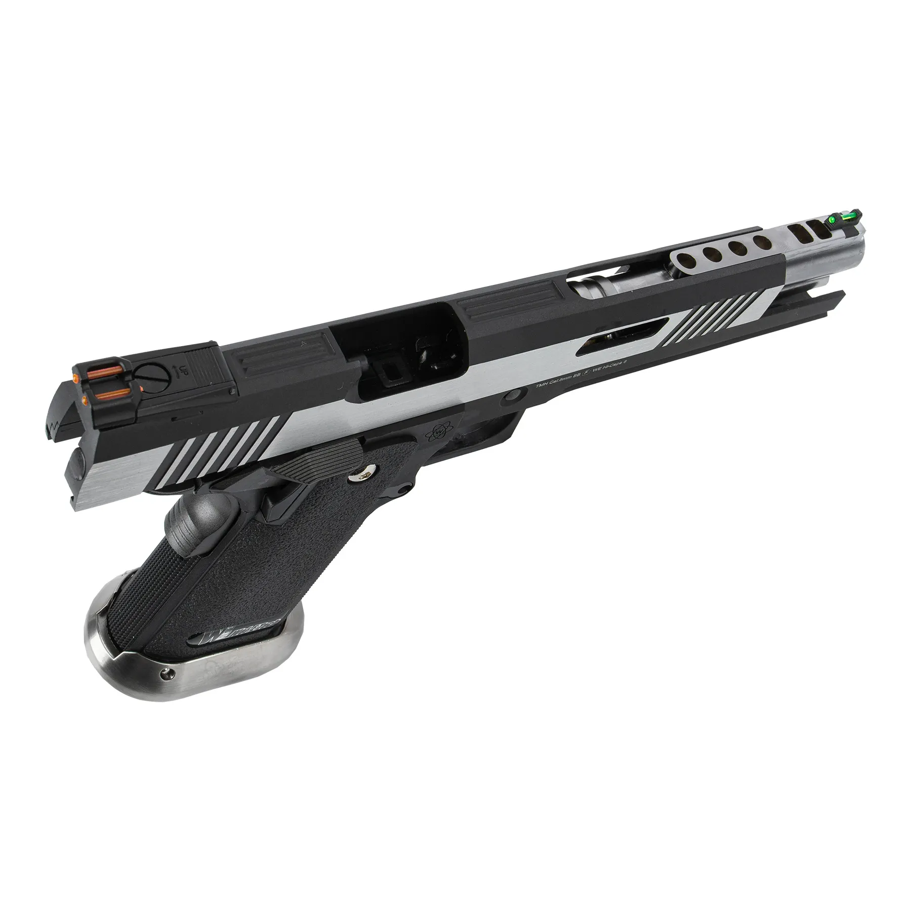 WE Hi-Capa 6 Silver Barrel Force Dualtone GBB Softair Pistole