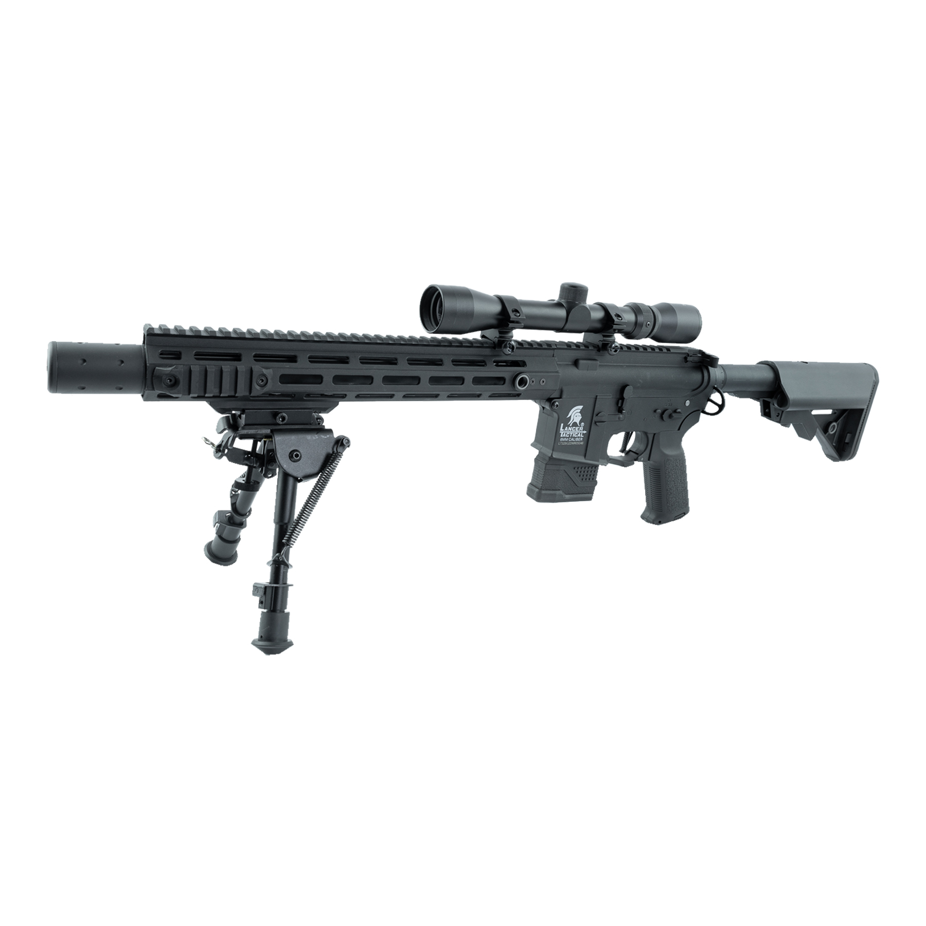Prep My Airsoft - LT-32 DMR w/ Scope & Bipod (S)AEG, Black
