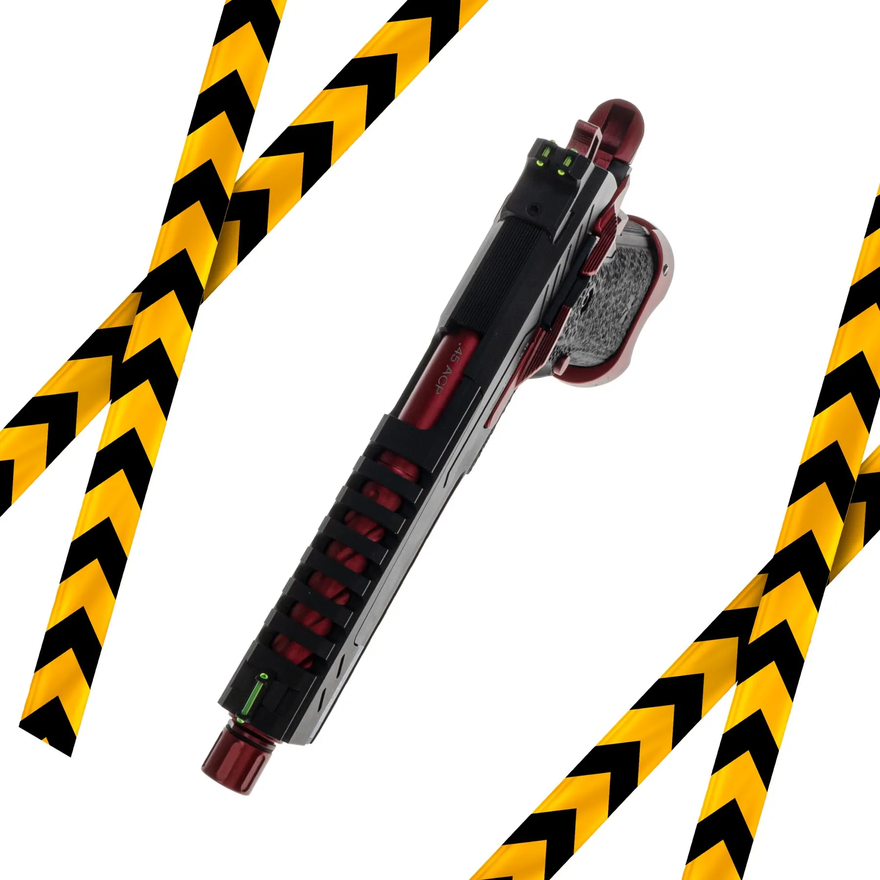 B-Ware Vorsk Hi-Capa 5.1 Split Slide, Red/Black, GBB