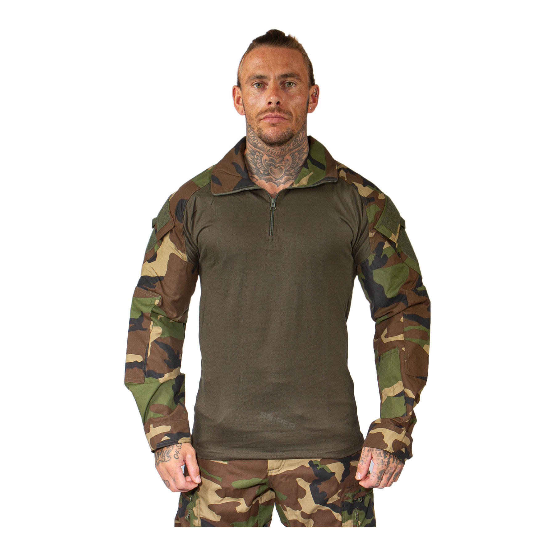 Invader Gear Combat Shirt, Woodland