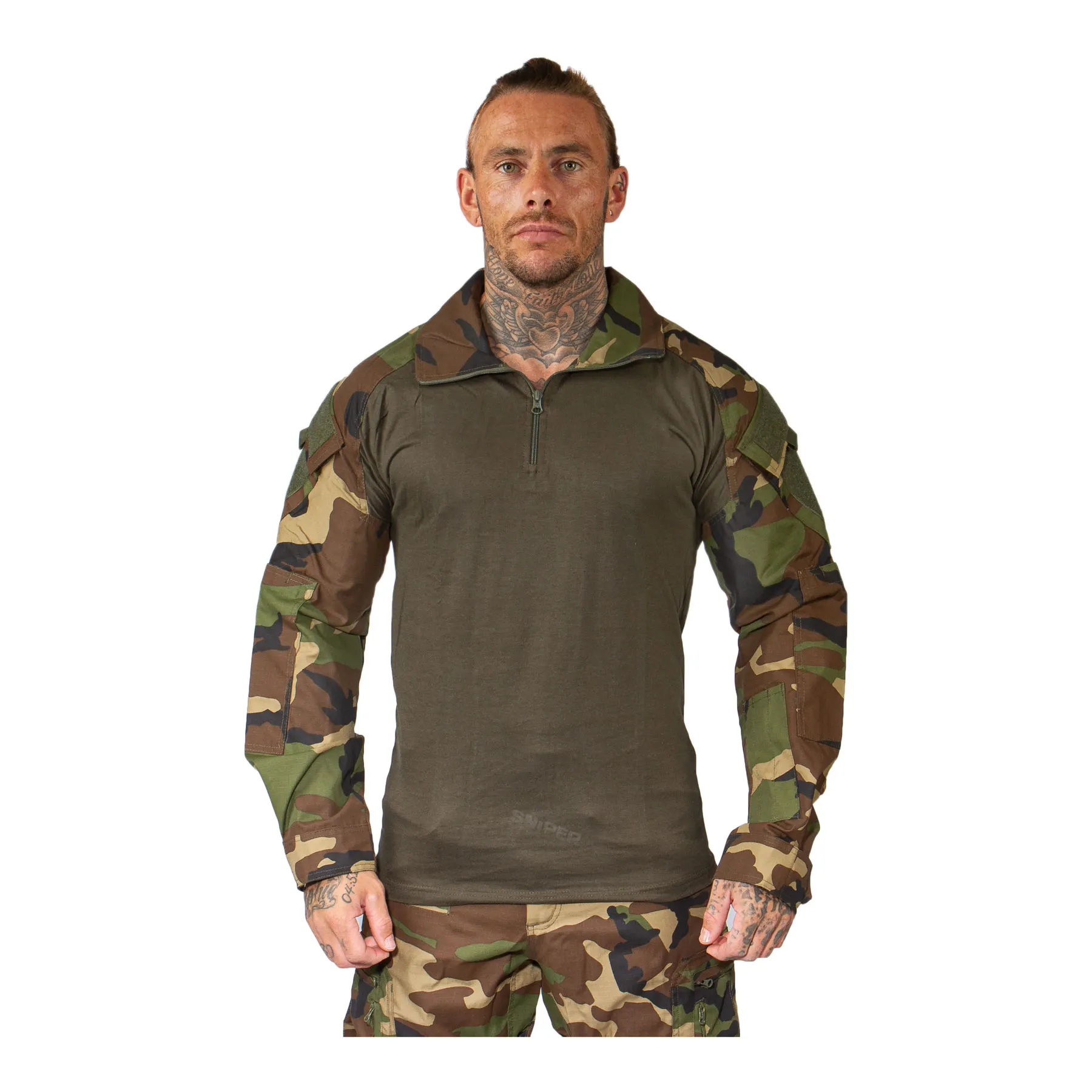 Invader Gear Combat Shirt, Woodland Invader Gear Combat Shirt, Woodland