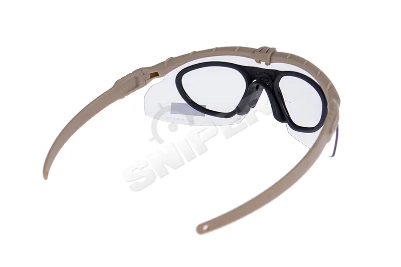 Battle Pro Schutzbrille Set Tan, Clear Lens Battle Pro Schutzbrille Set Tan, Clear Lens