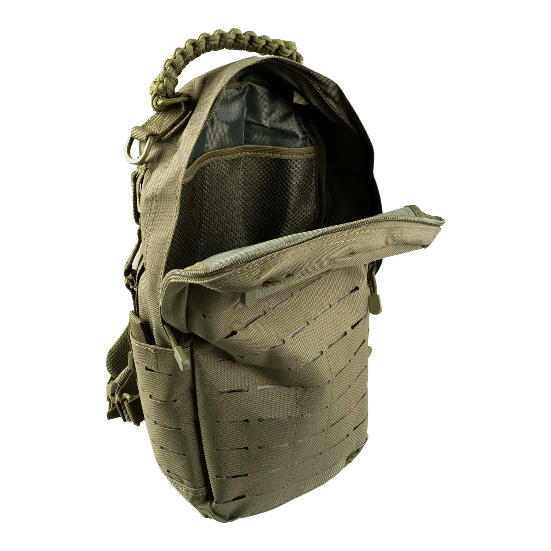 Small Laser-Cut Tactical Backpack, Olive Drab