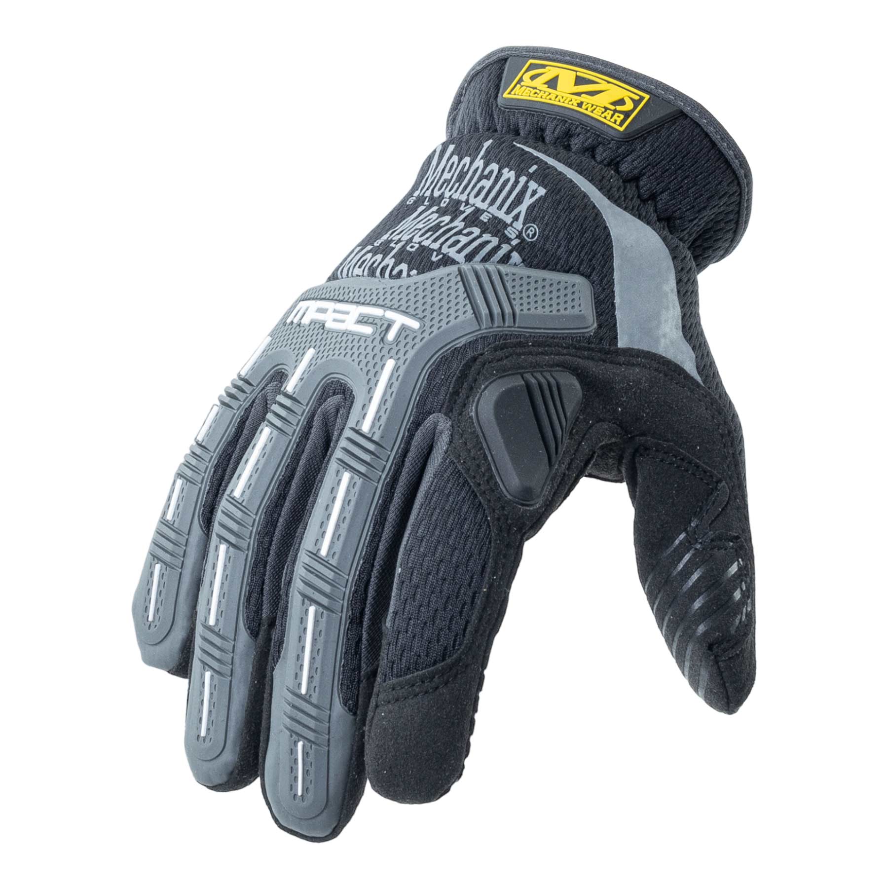 M-Pact Open Cuff Gloves, Black/Grey