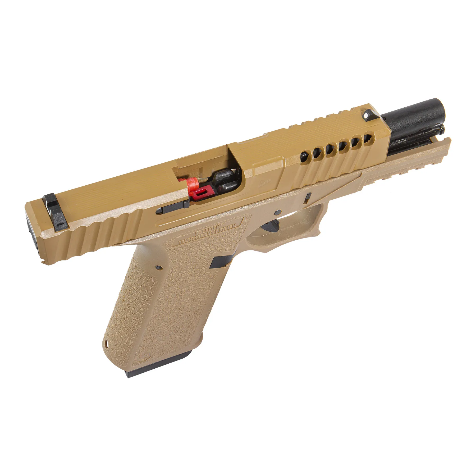 AW Custom VX7 Mod.1 GBB Softair Pistole, FDE