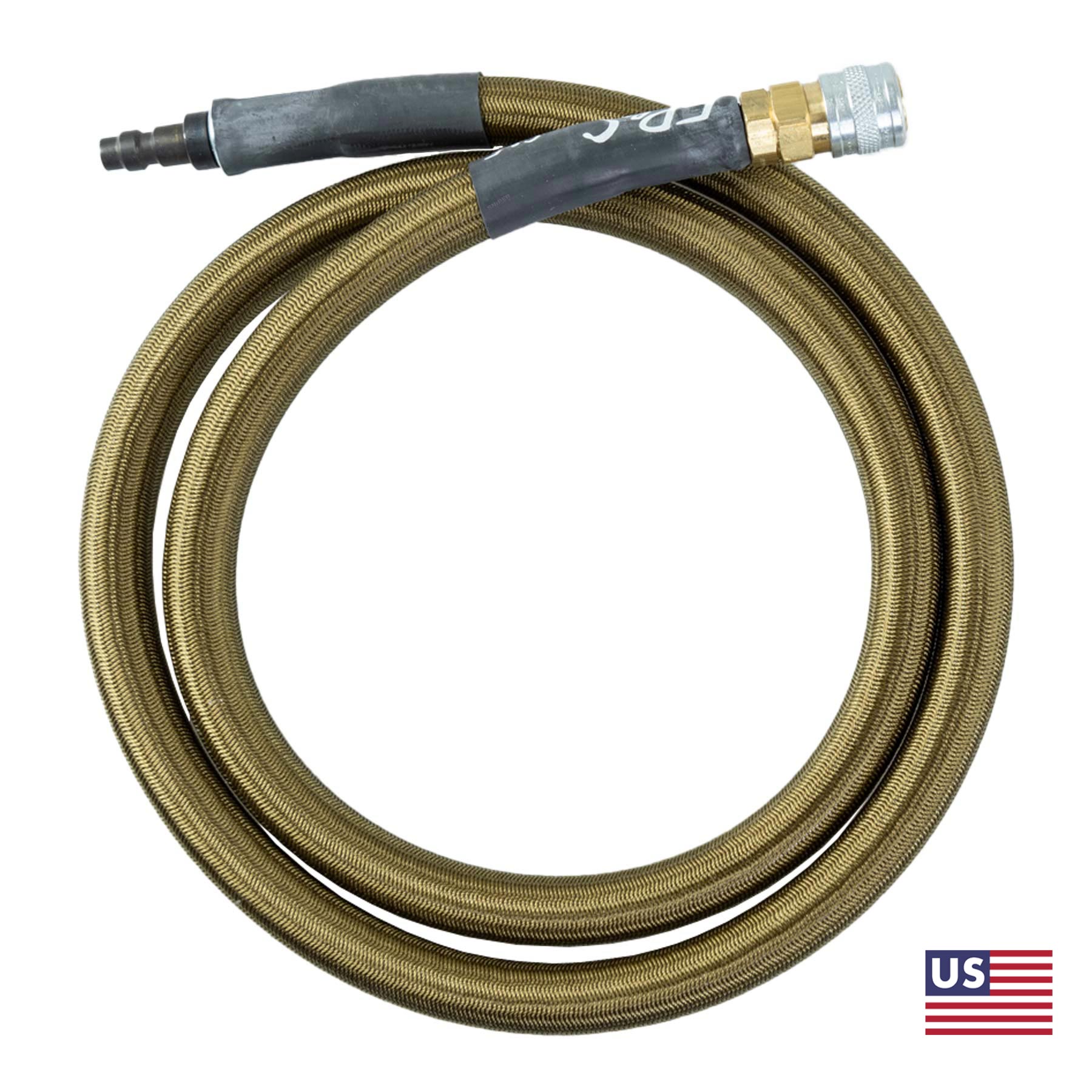 HPA S&F MK. III 100cm Braided Hose Line US, Olive