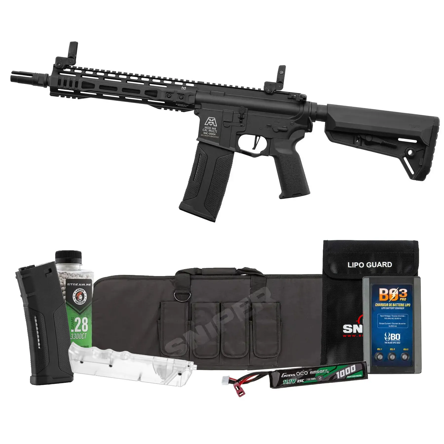 Bundle Deal - Lancer x BG SPR 10" Gen3 Nebula ETU (S)AEG, Black