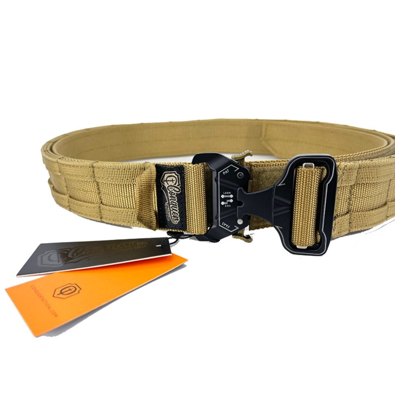 Conquer Double Battle Belt, Tan