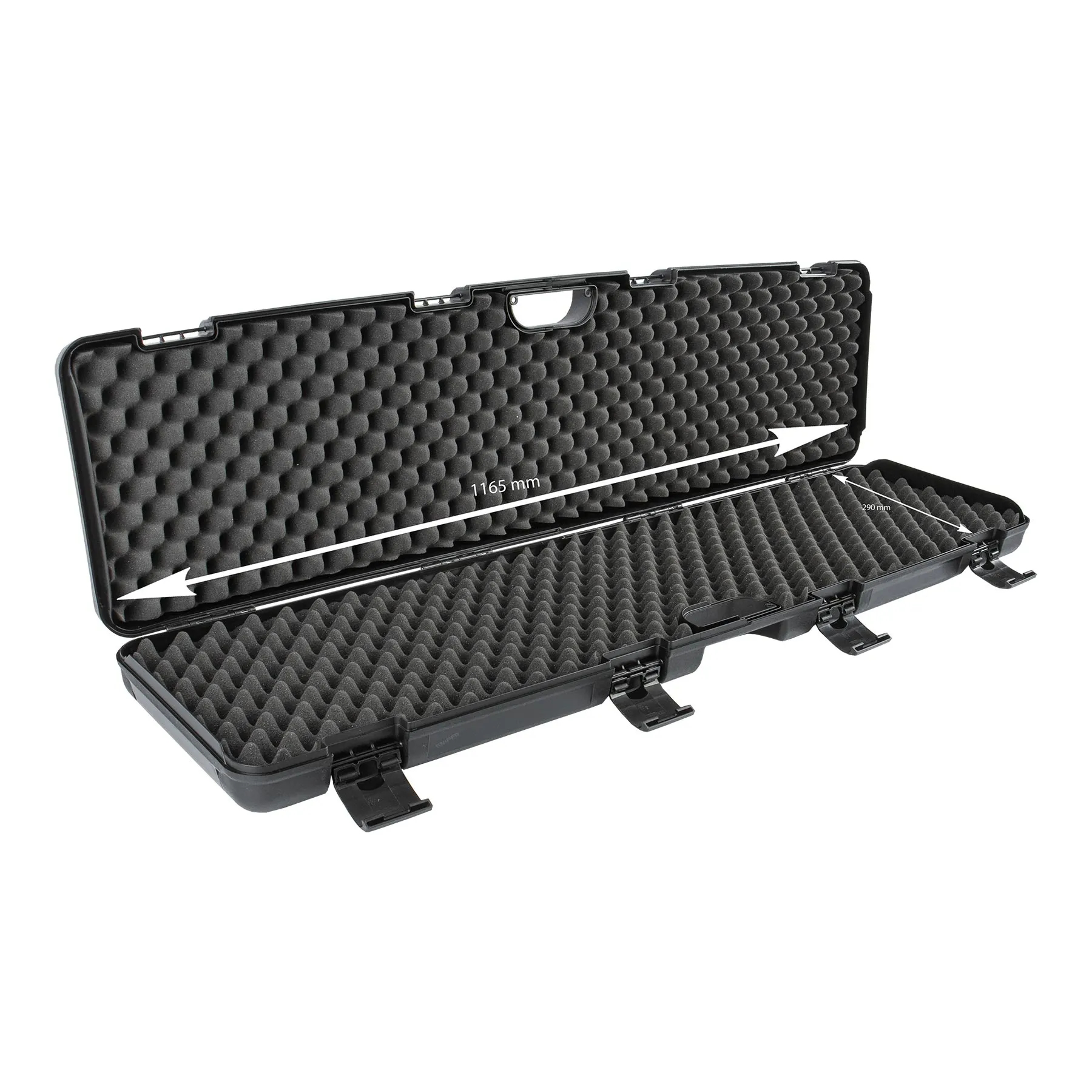 Waffenkoffer Sniper 116,5 cm, wave foam Koffserset Waffenkoffer Sniper 116,5 cm, wave foam