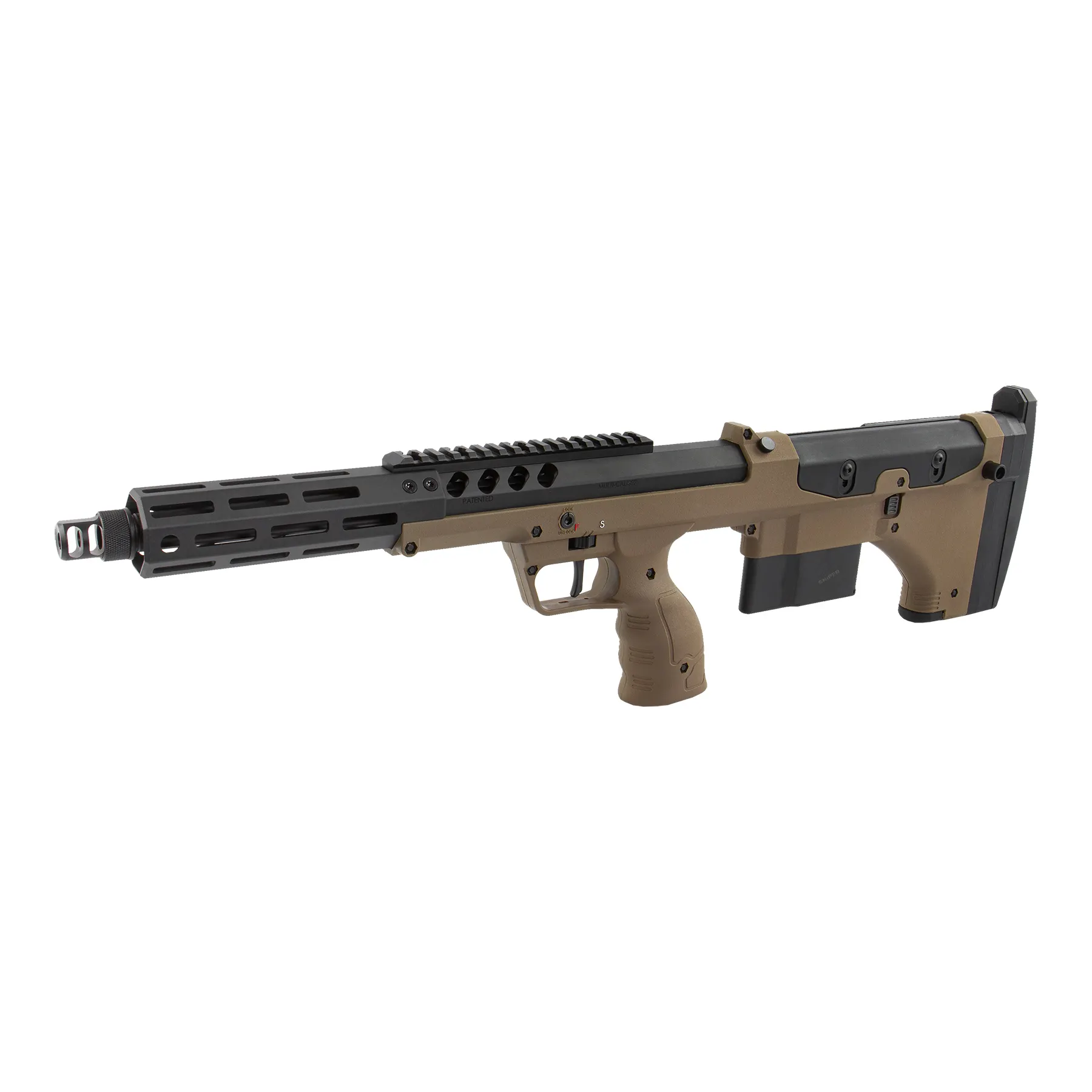 Silverback SRS A2/M2 16" pull-bolt Scharfschützengewehr, FDE