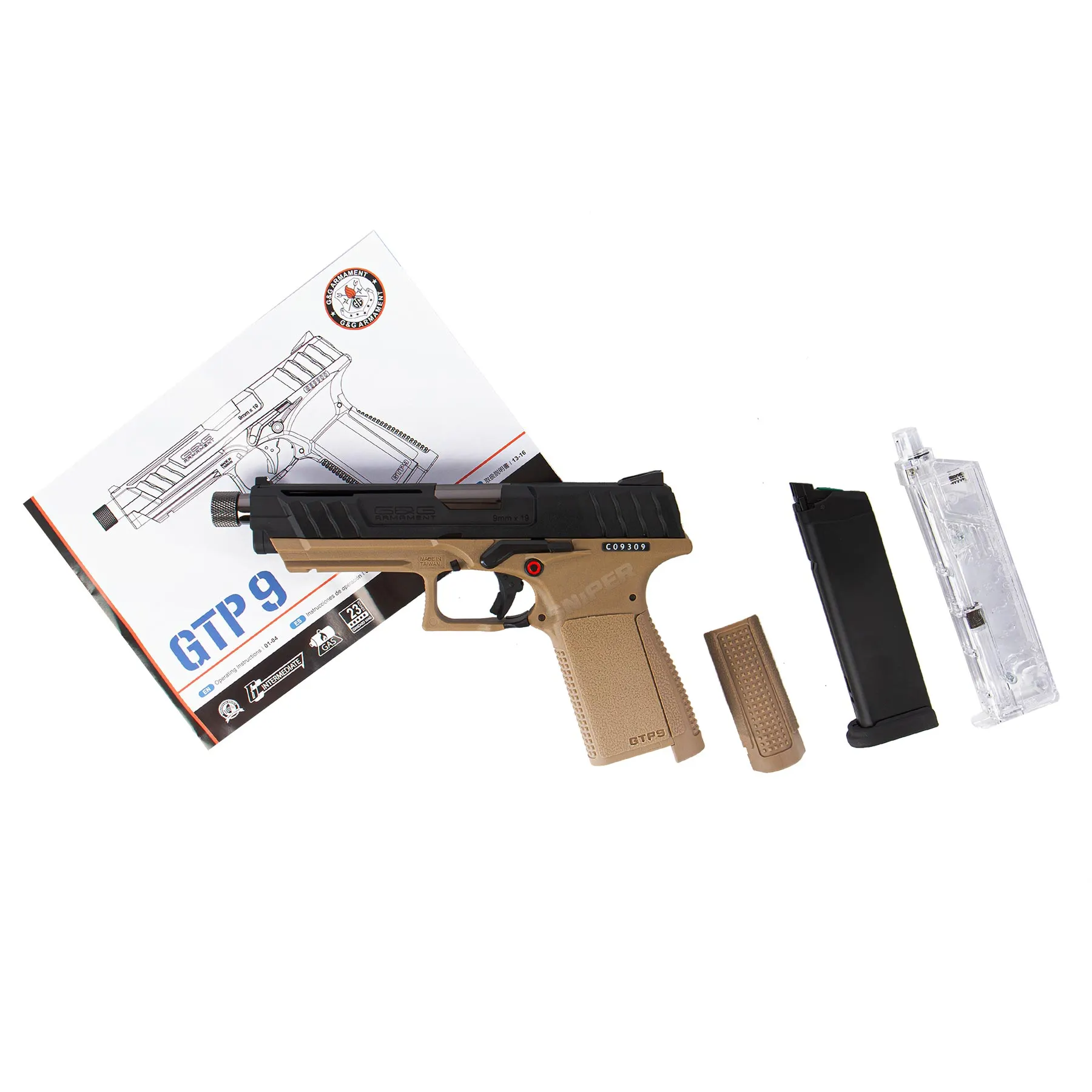 G&G GTP 9 Dualtone GBB Softair Pistole