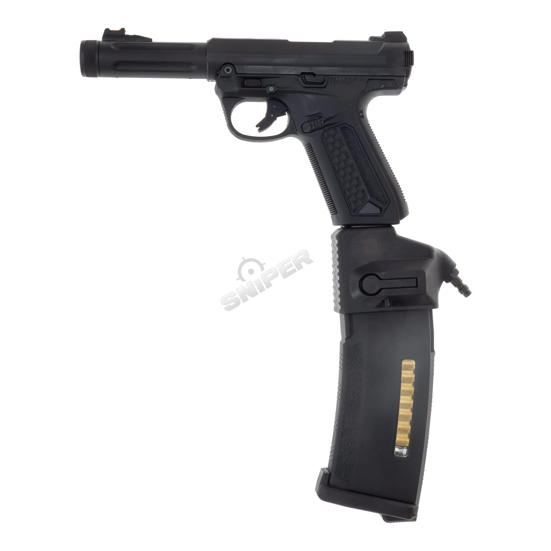 HPA Set Action Army AAP 01 + Bottle + Dominator US + PTS, Black