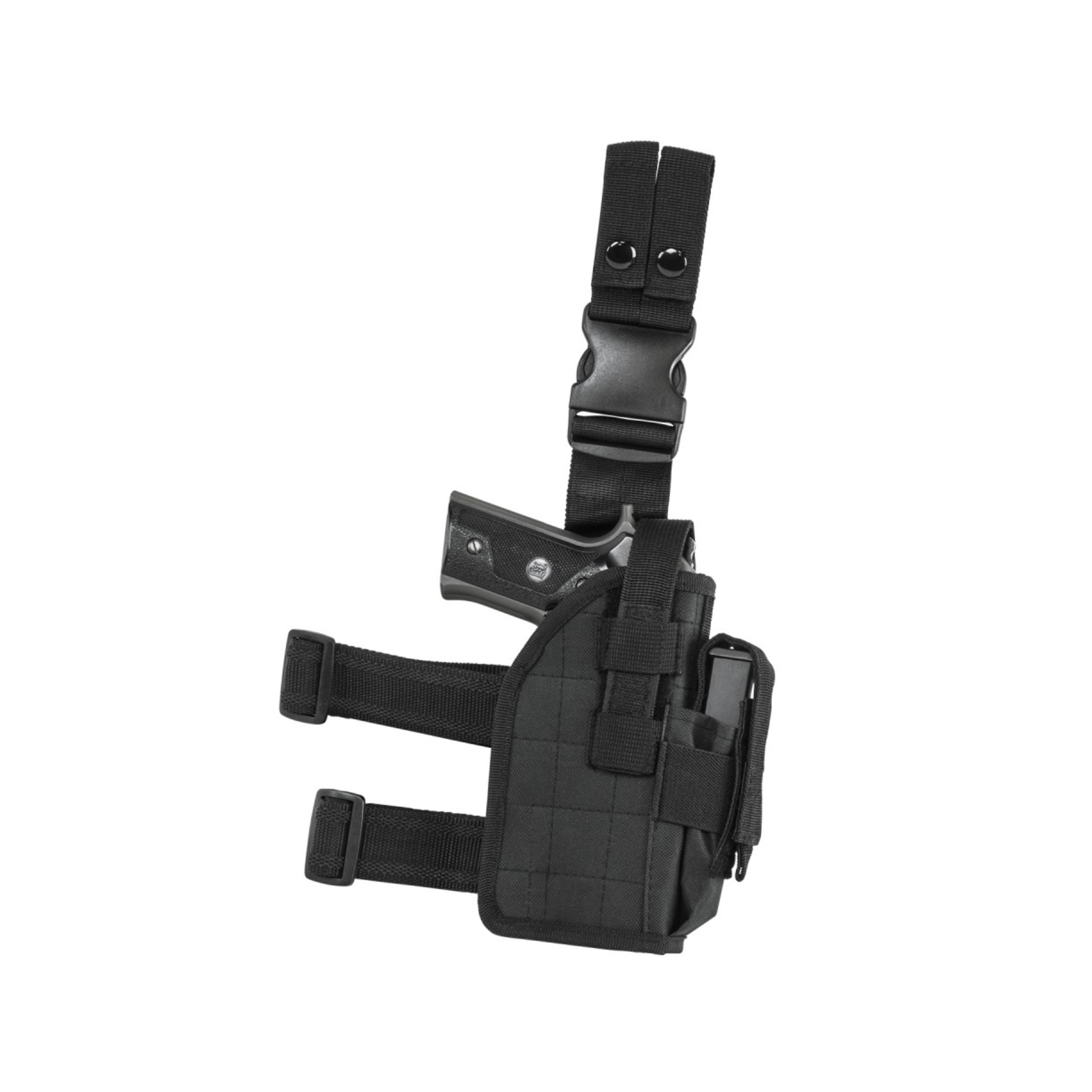 VISM Universal Drop Leg Holster, Black