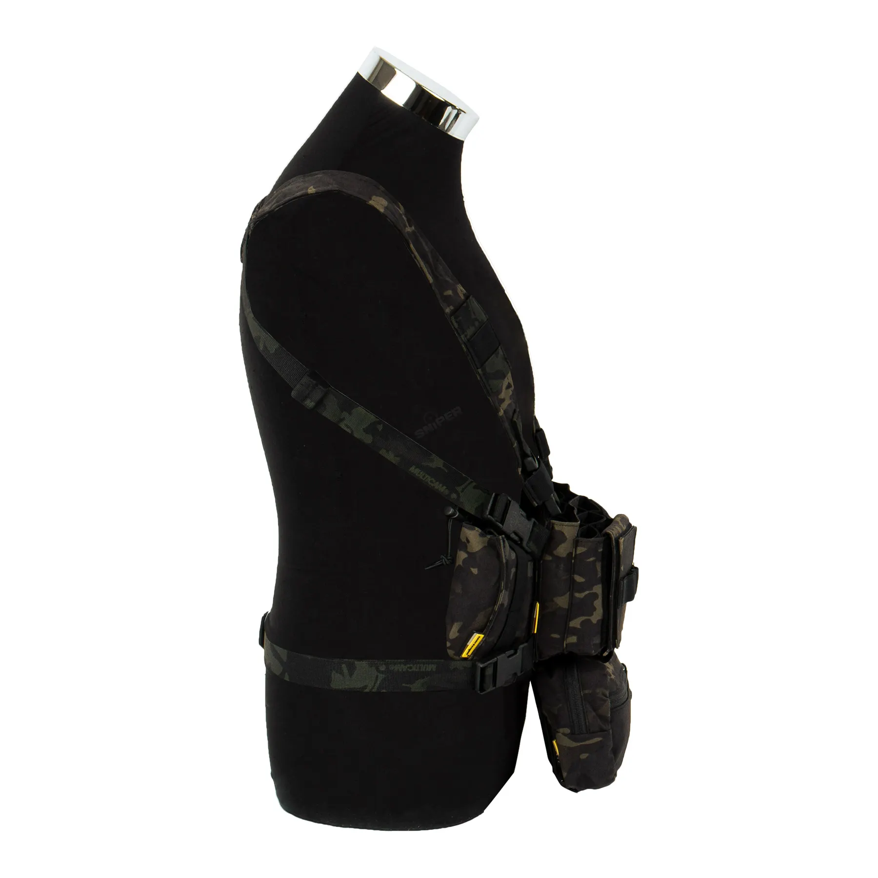 Micro Fight Chissis MK3 Chest Rig, Multicam Black