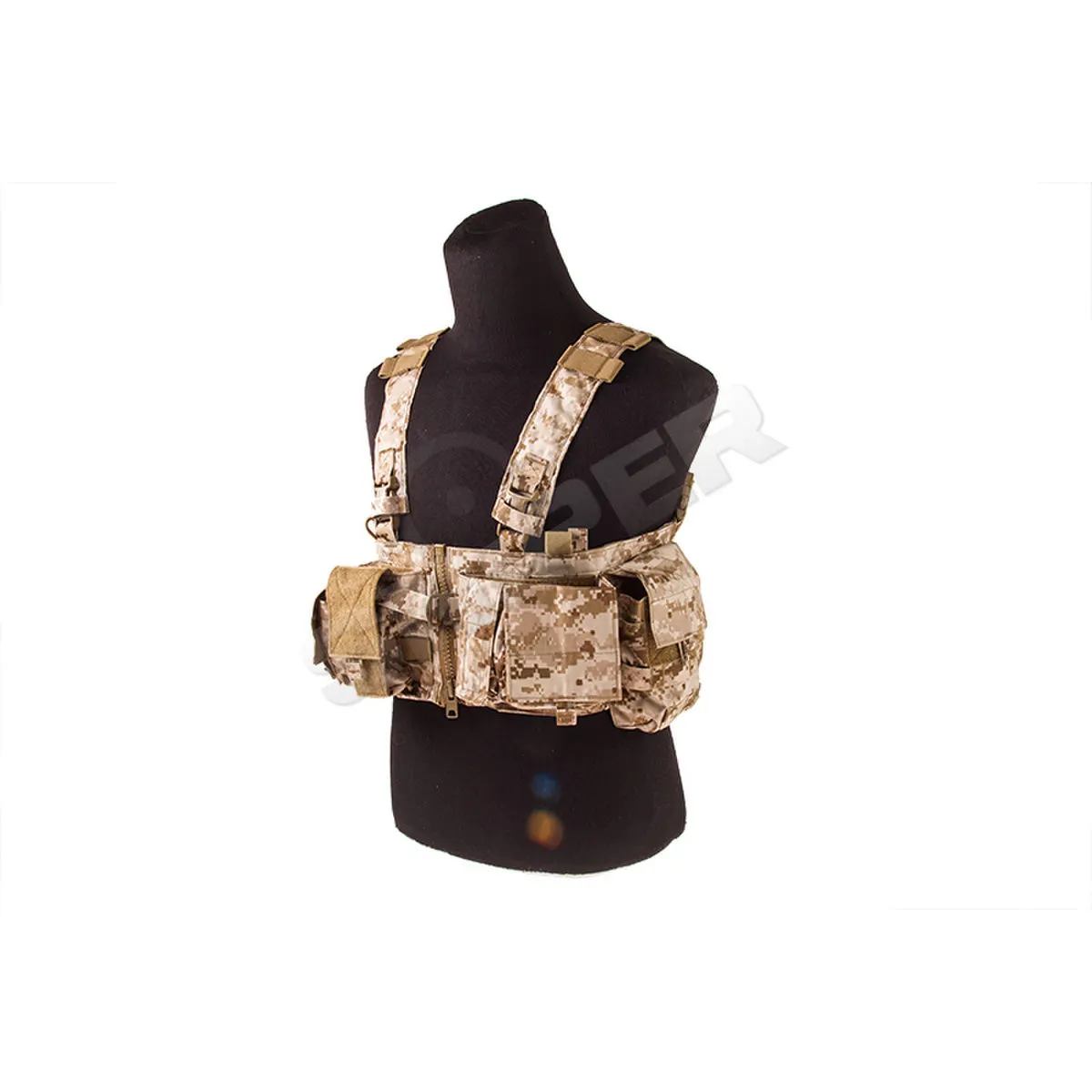 Gen V Split-front Chest Rig, Desert Digital