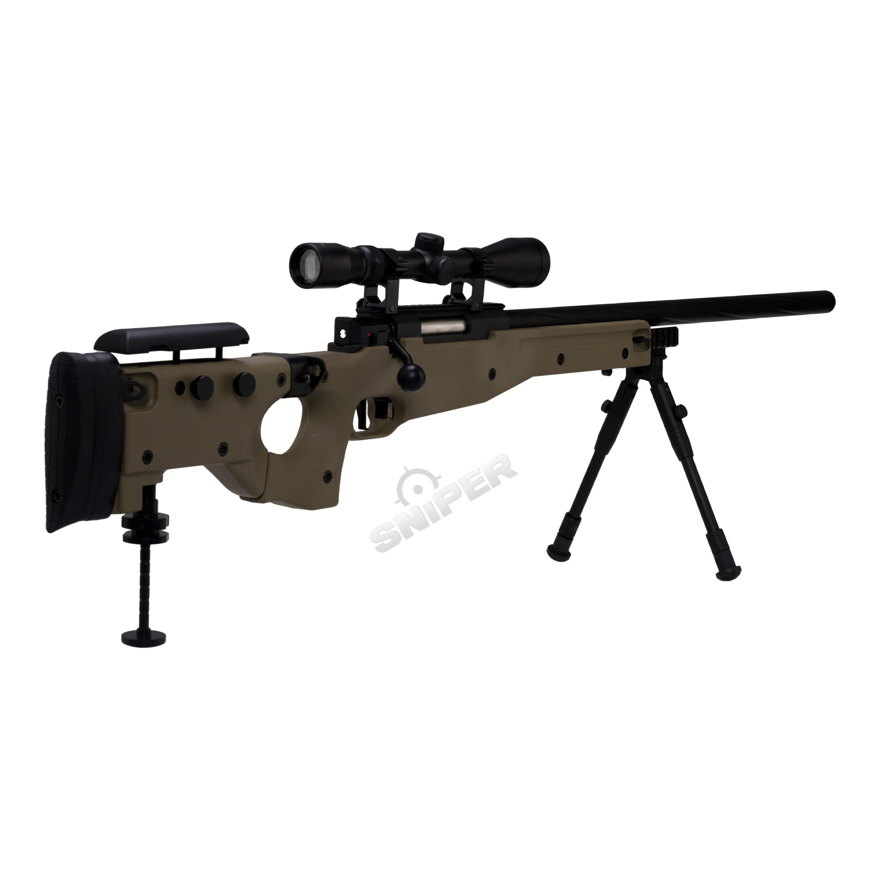 Specna Arms SA-S14 Scharfschützengewehr w/ Scope & Bipod, Tan