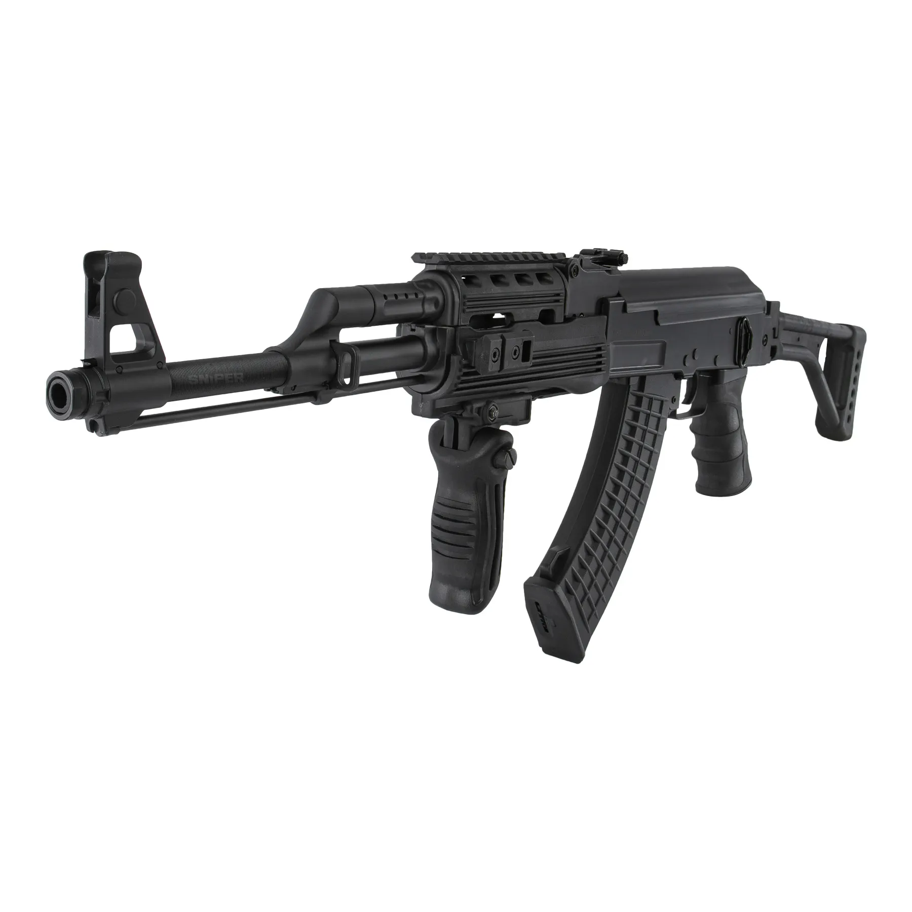 AK47 Tactical FS, < 0,5 Joule, Black