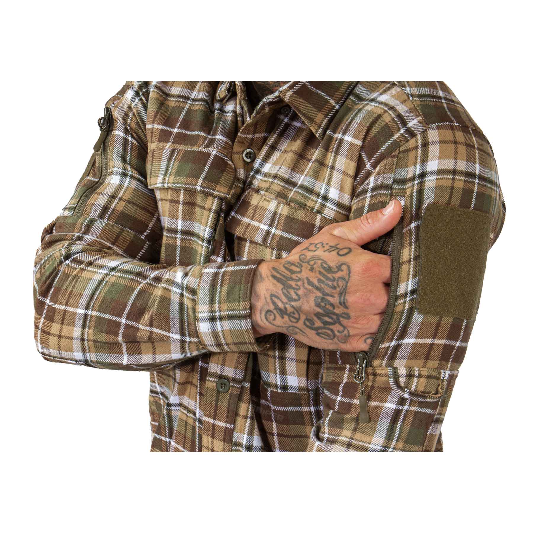 Contractor Shirt, Brown & Green M