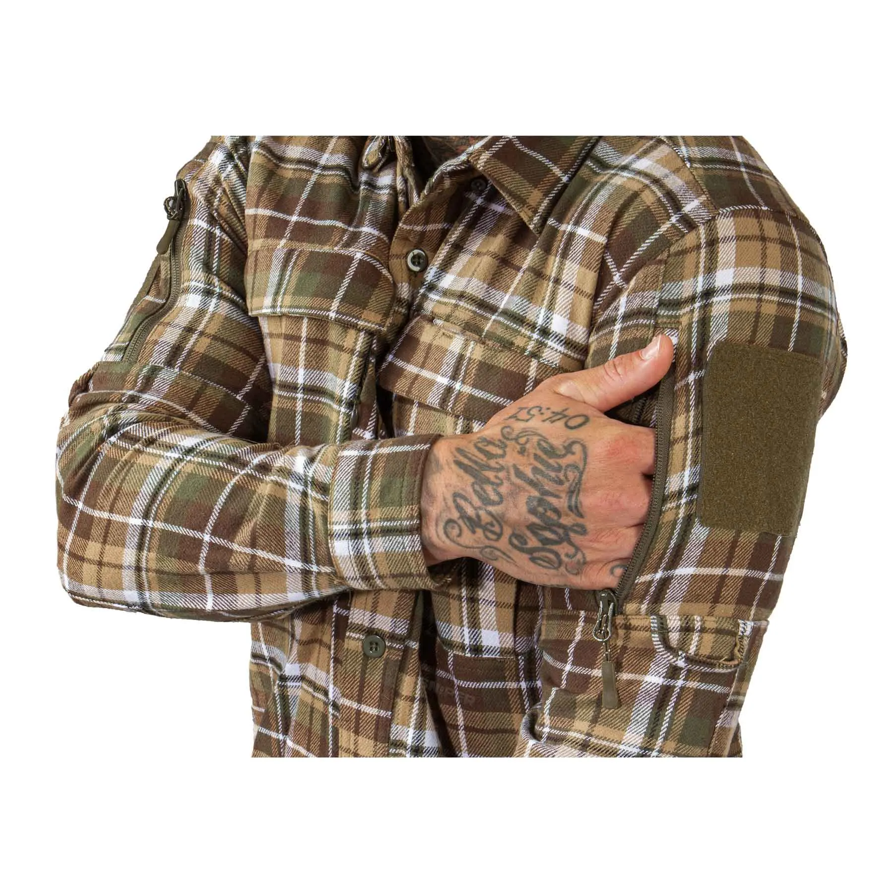 Contractor Shirt, Brown & Green Contractor Shirt, Brown & Green M