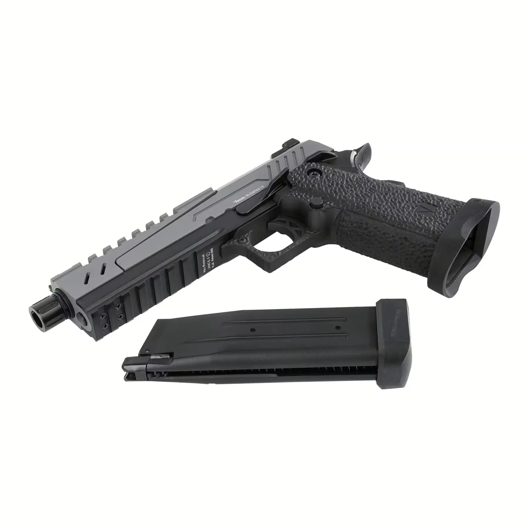 Vorsk Hi-Capa 5.1 Split Slide Grey GBB Softair