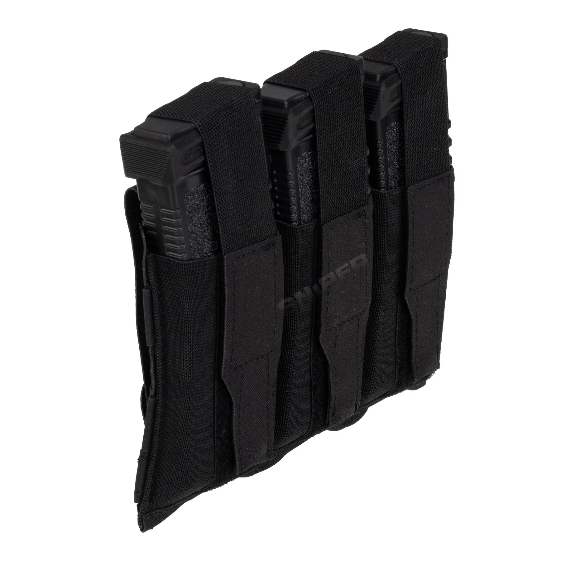 Reapo Triple Mag Pouch w/ Velcro, Black