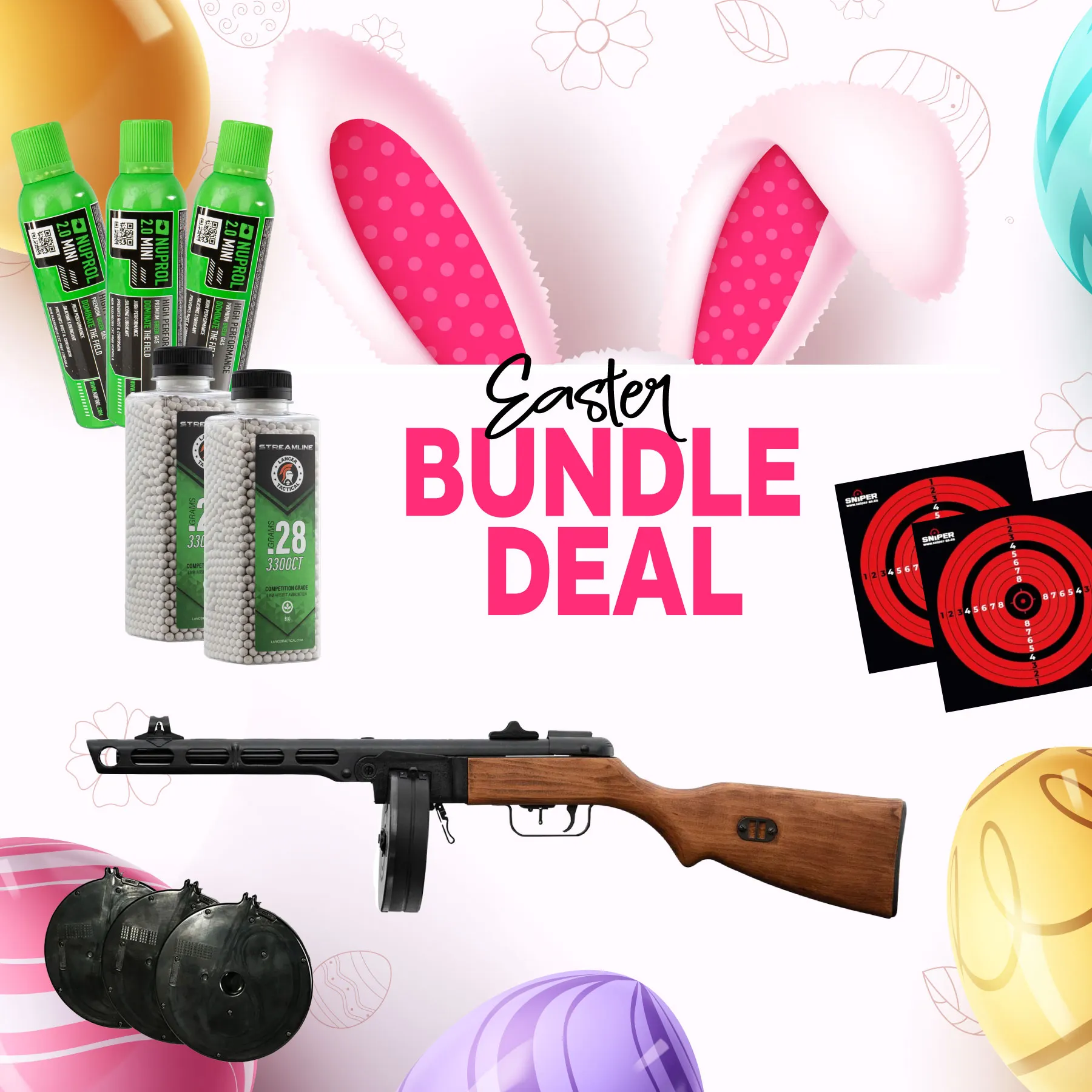 Easter Bundle - VFC PPSH41 Real Wood GBB, Black/Wood