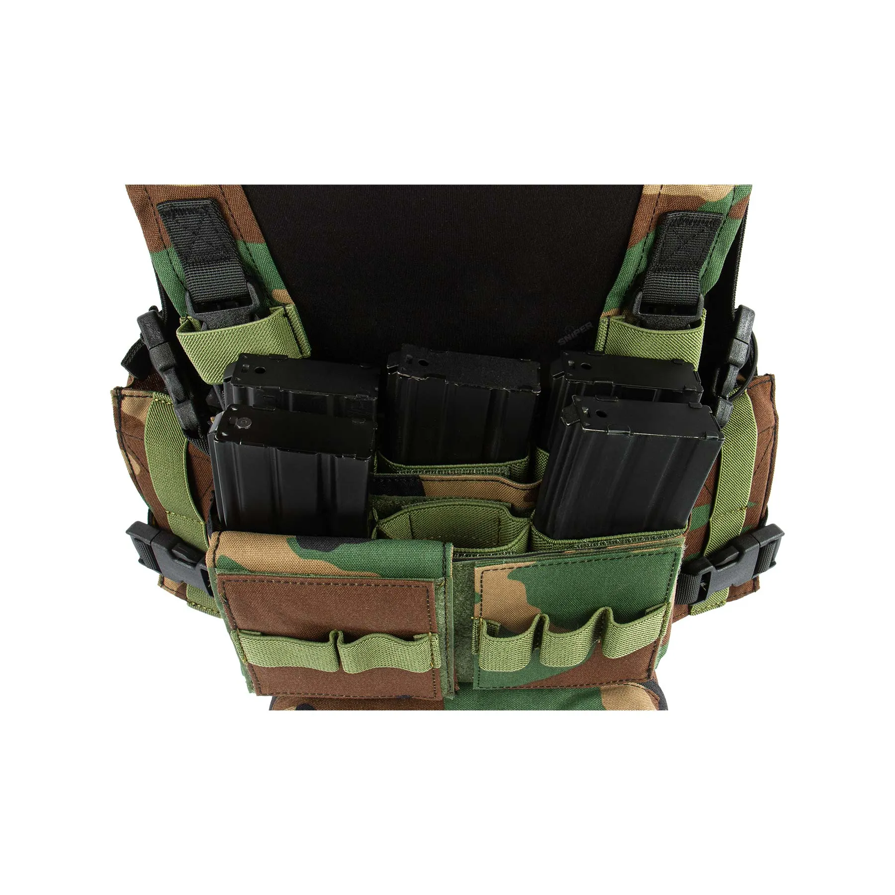 Micro Fight Chissis MK3 Chest Rig, Woodland