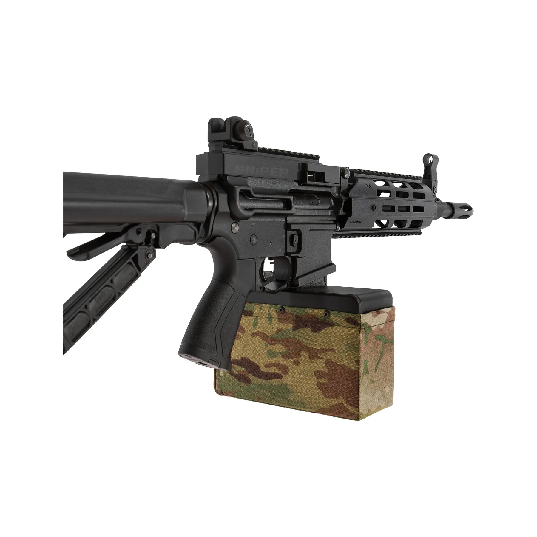 CM16 LMG Black < 0,5 Joule, AEG Softair Gewehr