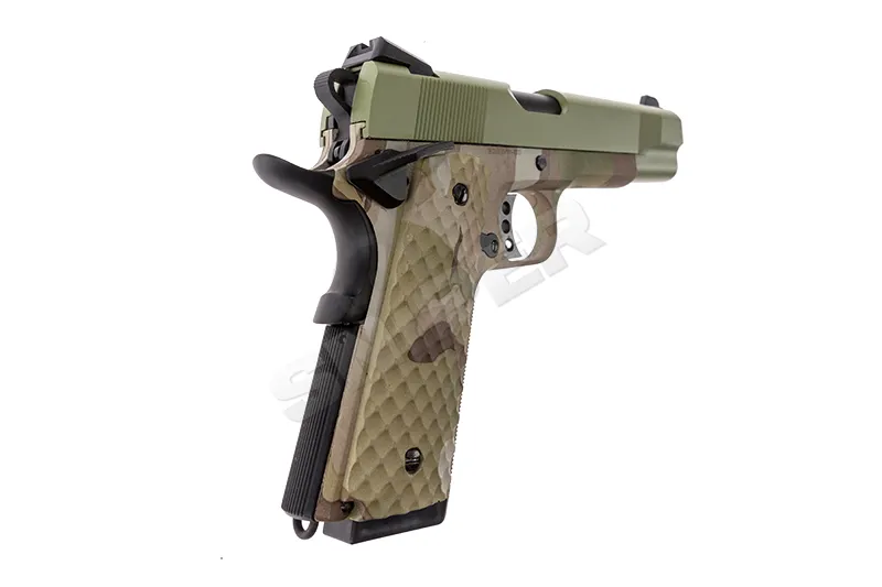 Raven 1911 MEU GBB, Camo/ Green