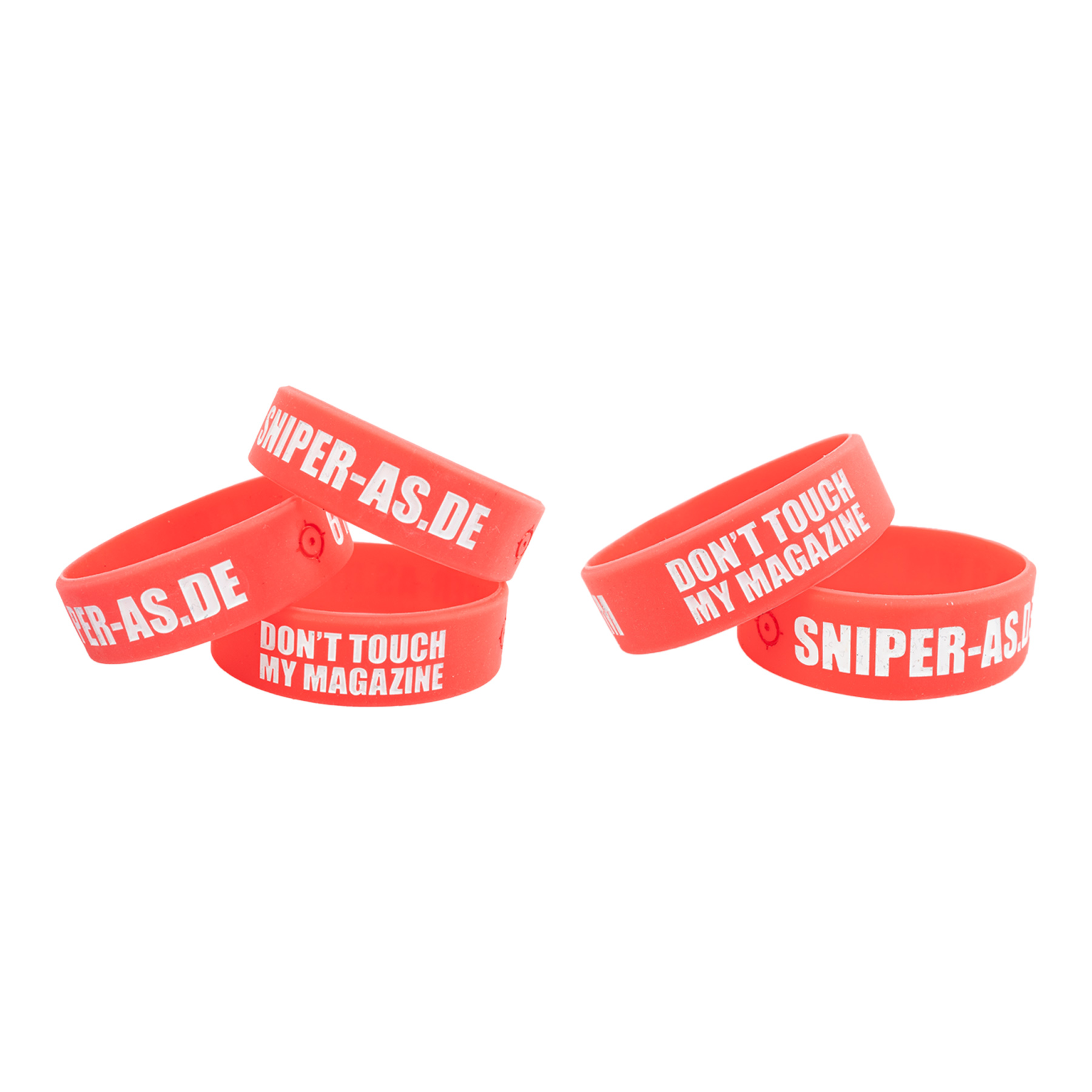 5er Set Sniper AS Magazinbänder, Bracelet, Red
