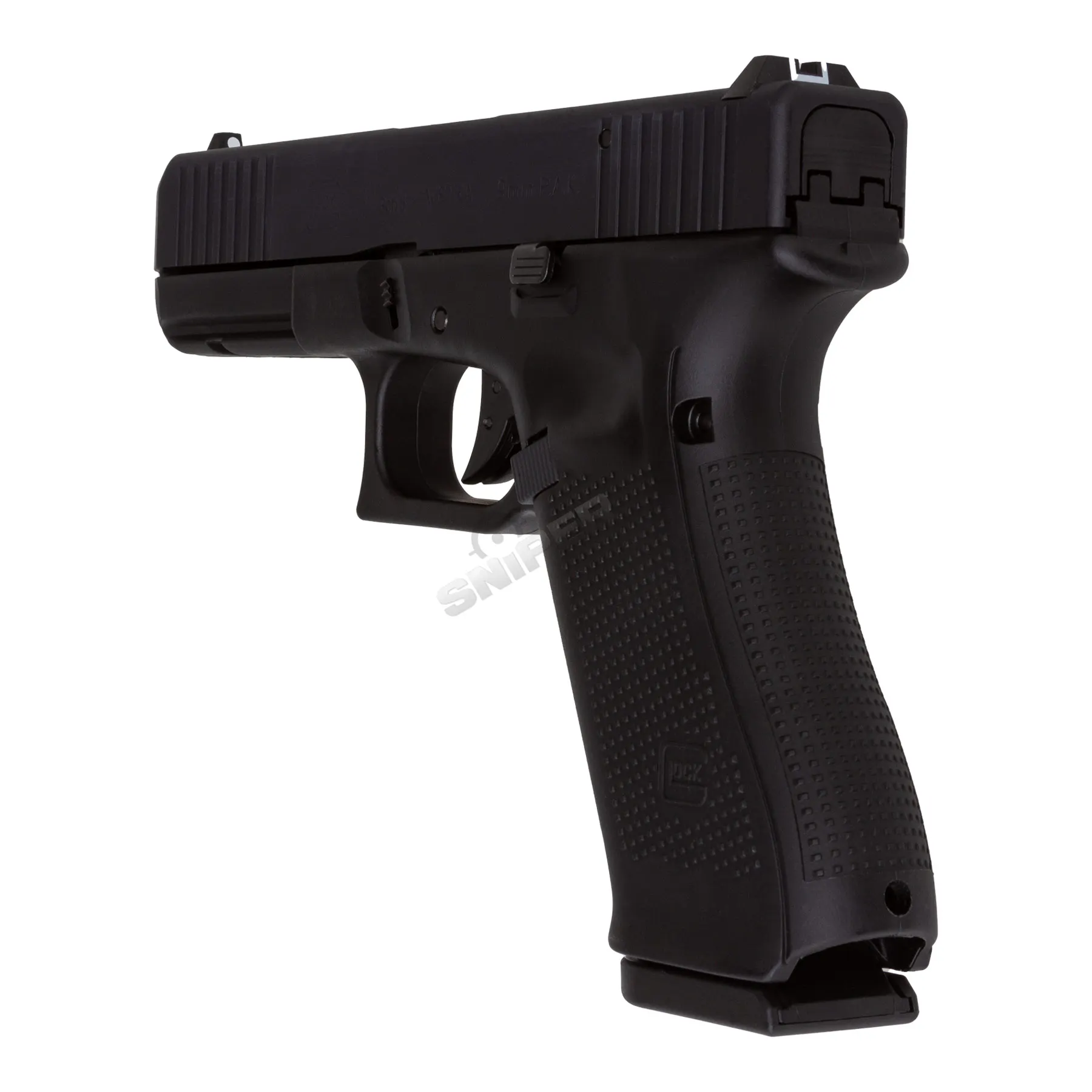 Silvester Bundle #2 Glock 17 Gen 5 9mm P.A.K Schreckschusspistole, Black