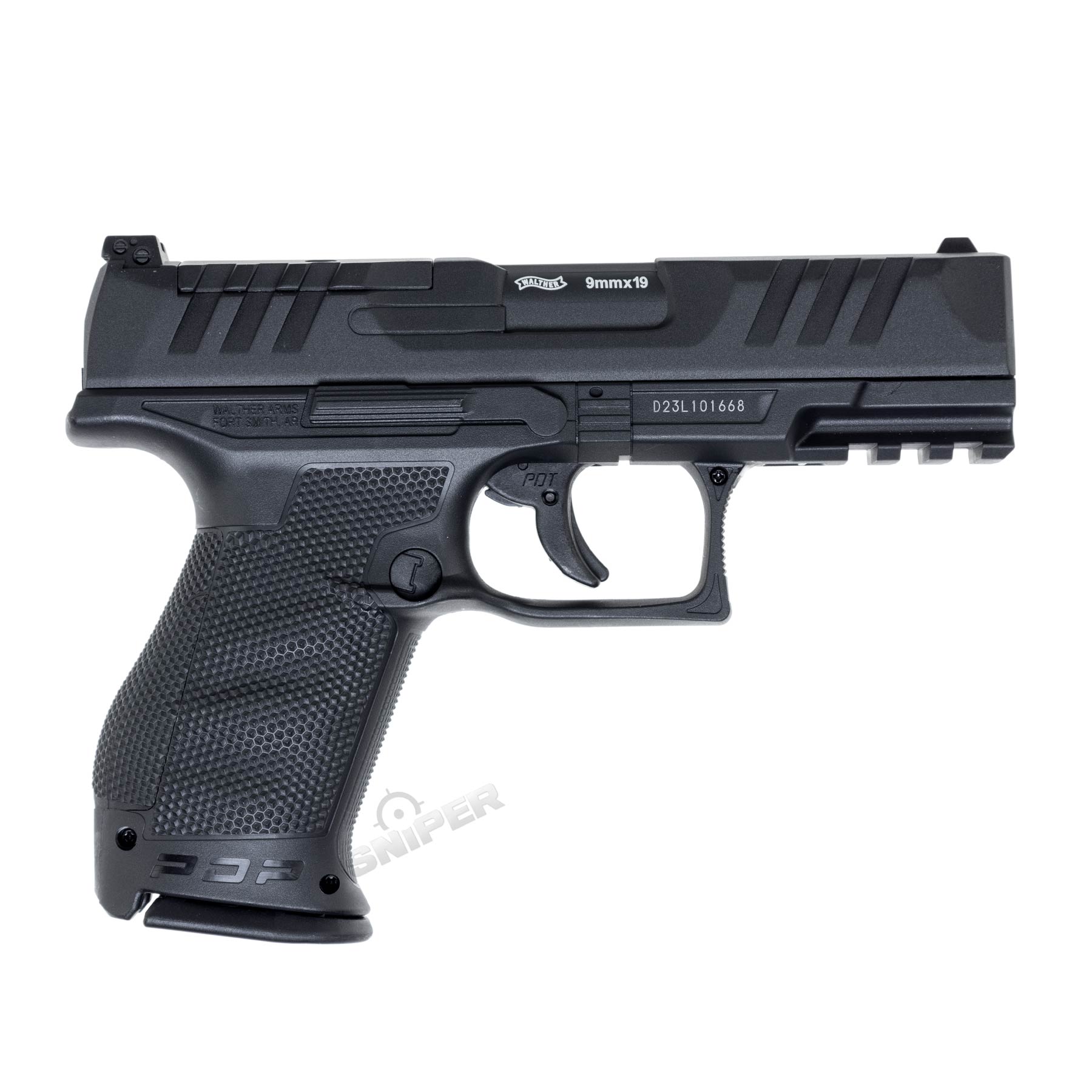 Walther PDP Compact 4" w/ Red Dot Visier NBB Co2 Softair Pistole, Black