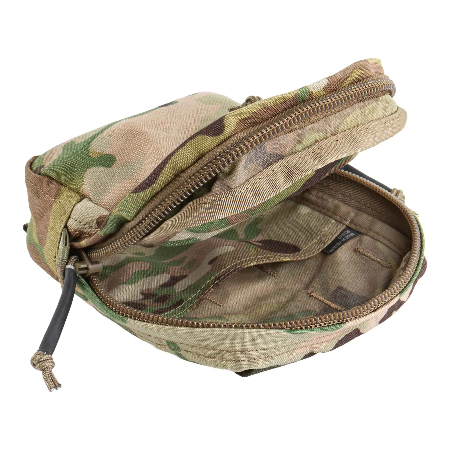 Medium Vertical Utility Pouch Zipped Core, Multicam