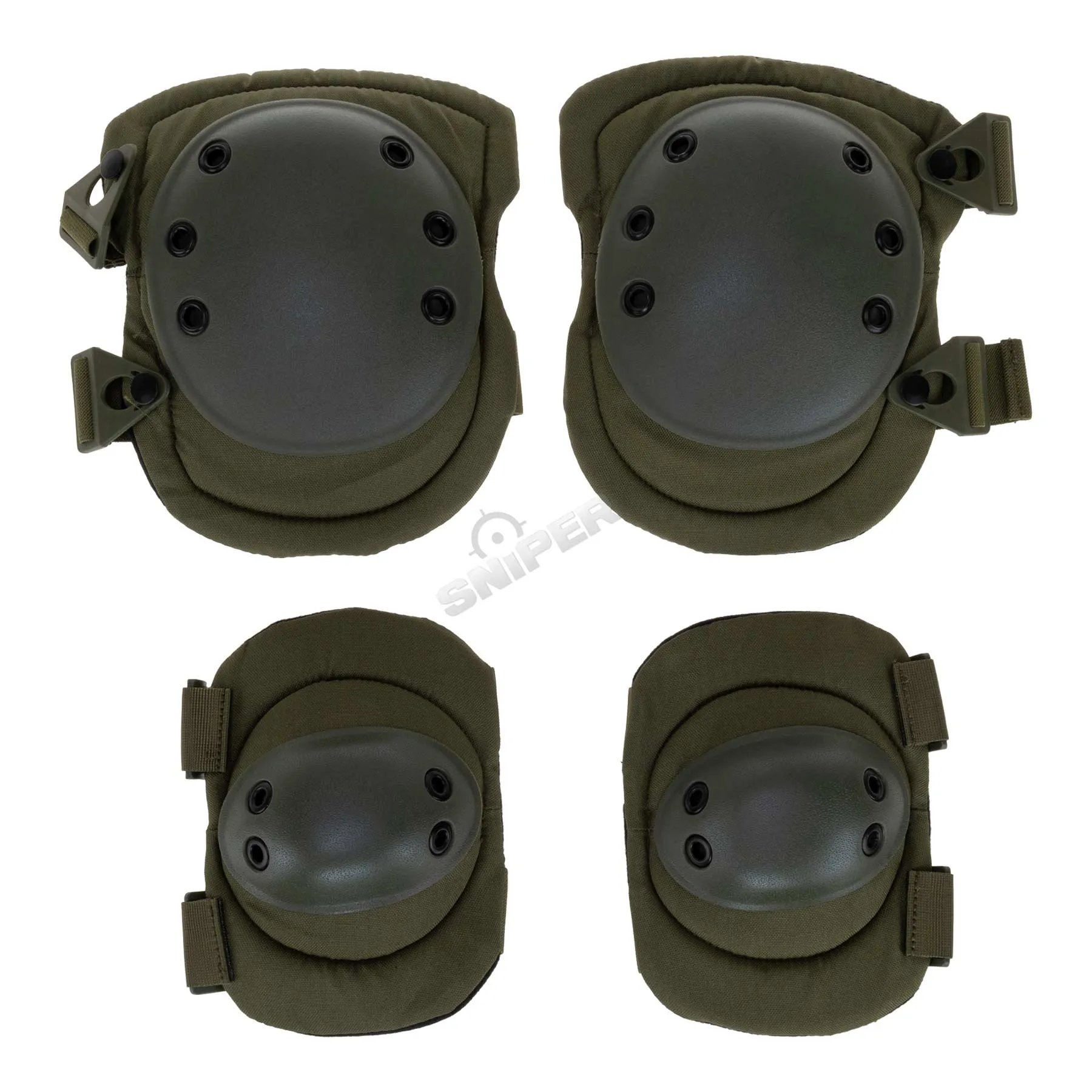 Reapo Knee and Elbow Protection Set, Olive