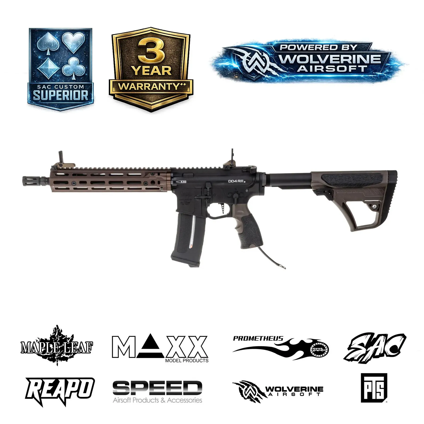SAC x Wolverine Daniel Defense RIS III New Gen 2026, Dualtone