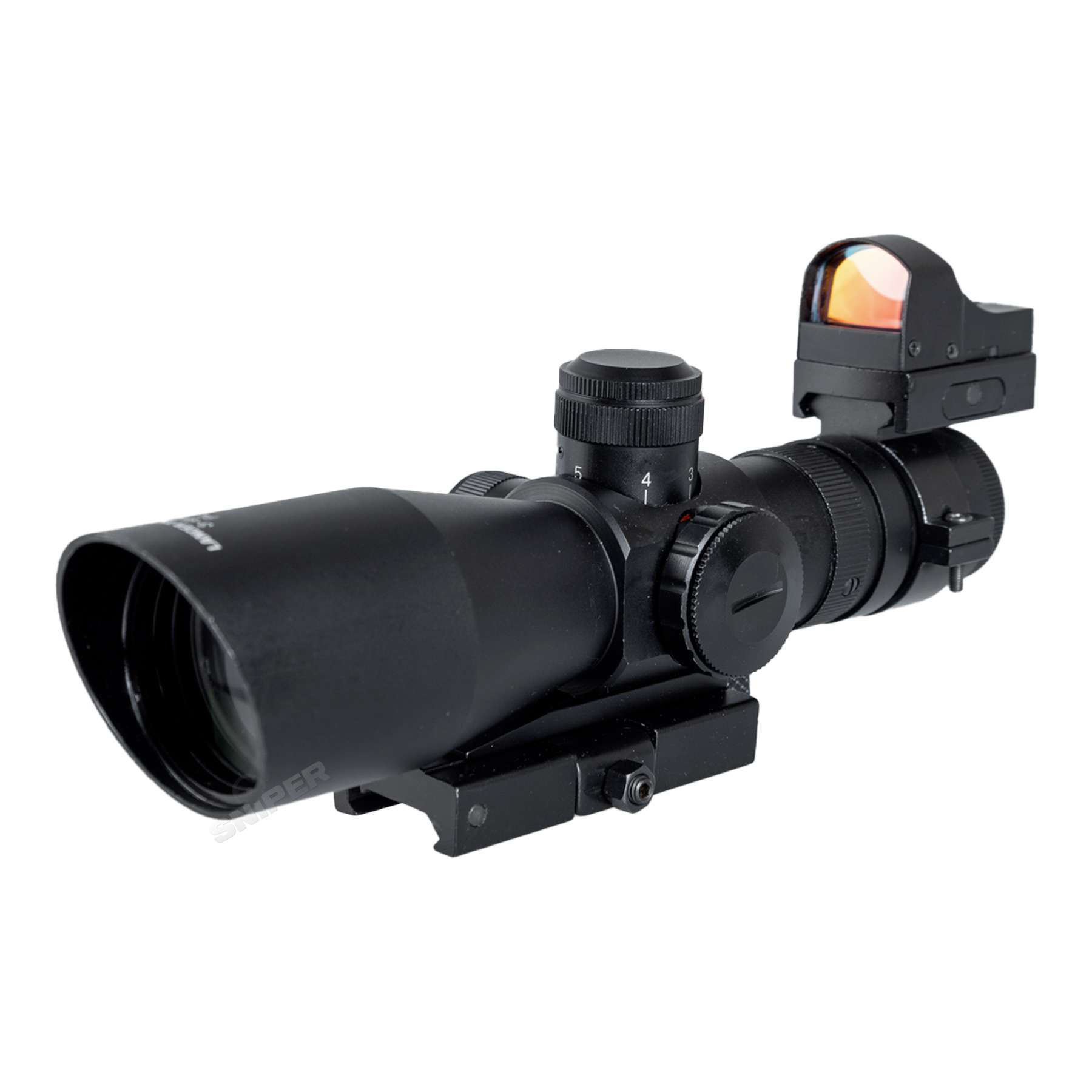 3-9x42 Short Dot w/ Red Dot Visier, Black