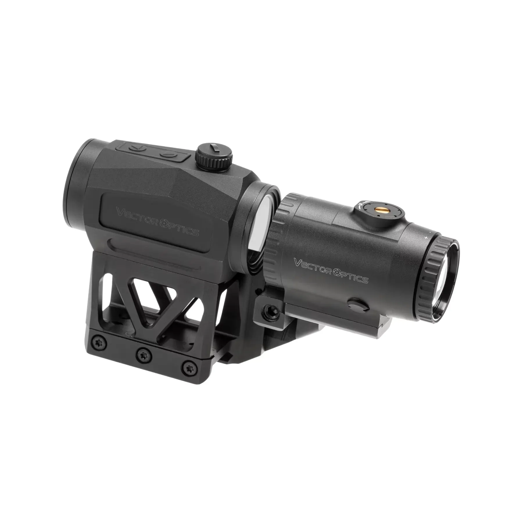 Vector Optics Scrapper 1x25 RDS with Paragon 3x Magnifier and One Piece Mount, Black
