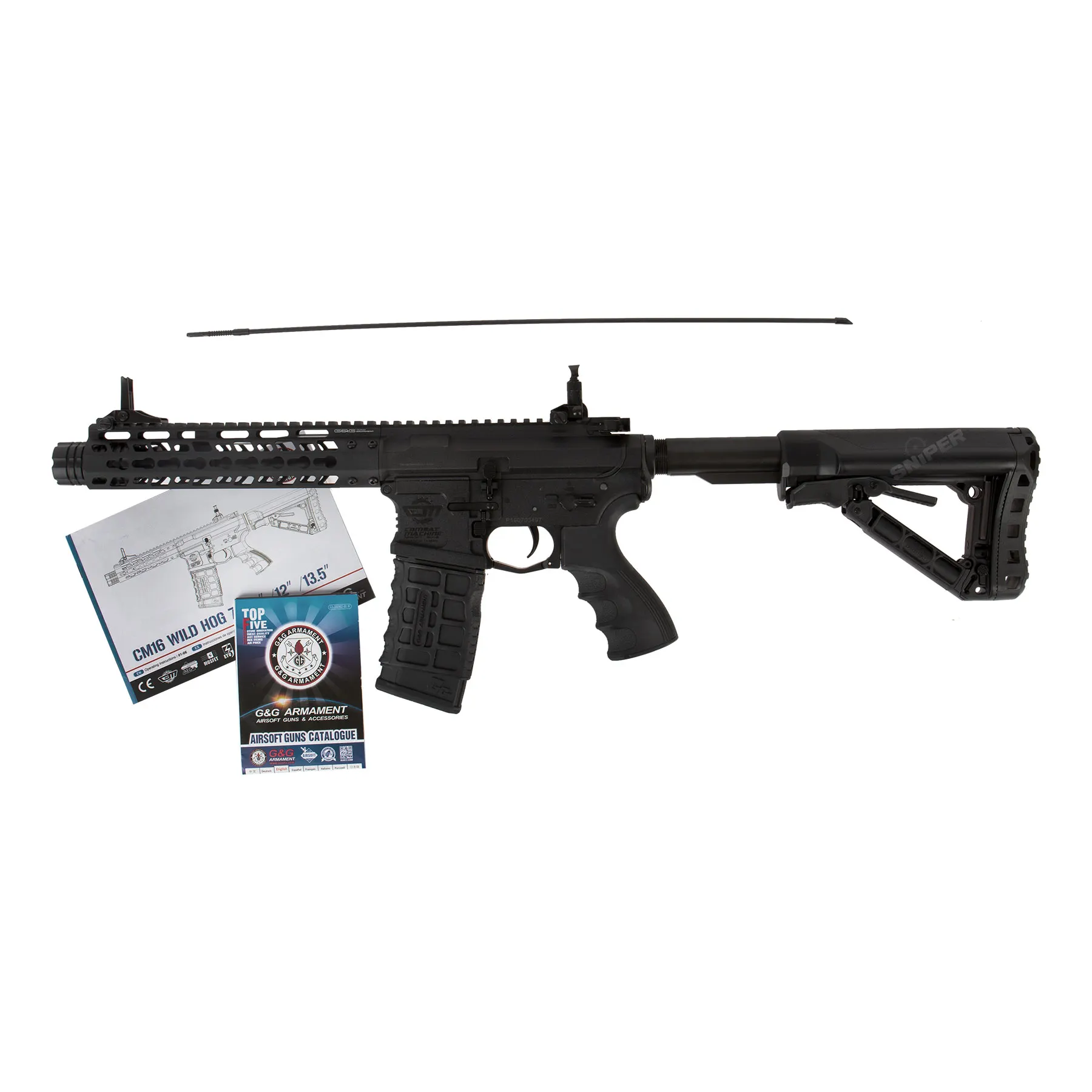 CM16 Wild Hog 9" ETU 0,5J, Black CM16 Wild Hog 9" ETU 0,5J, Black