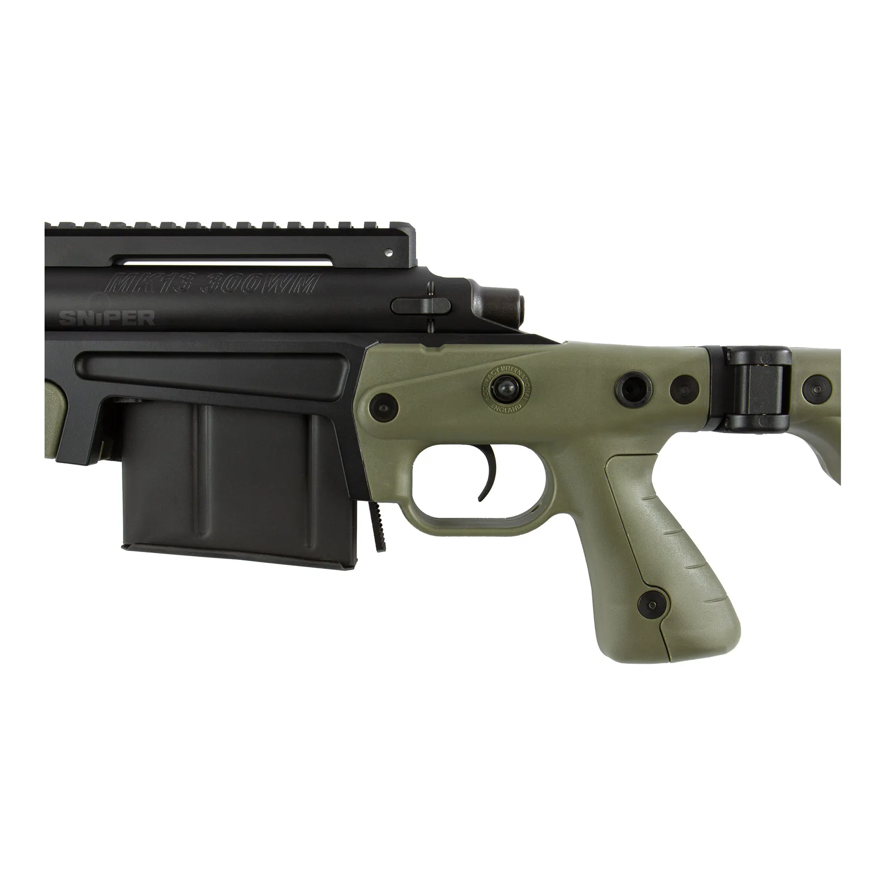 AI MK13 Compact Sniper Rifle, Black & OD