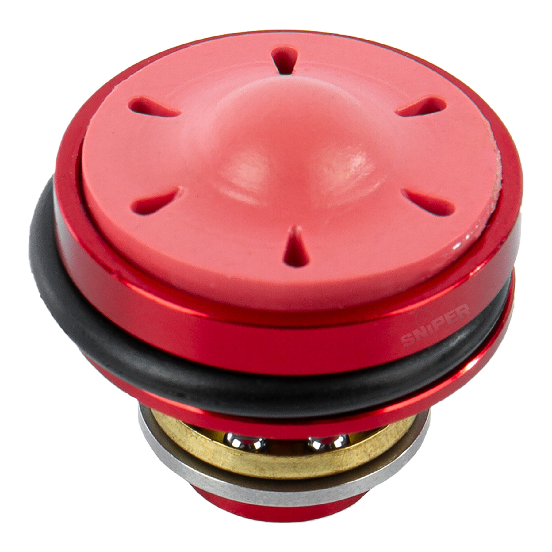 Silent Piston head, aluminium, w/bearing