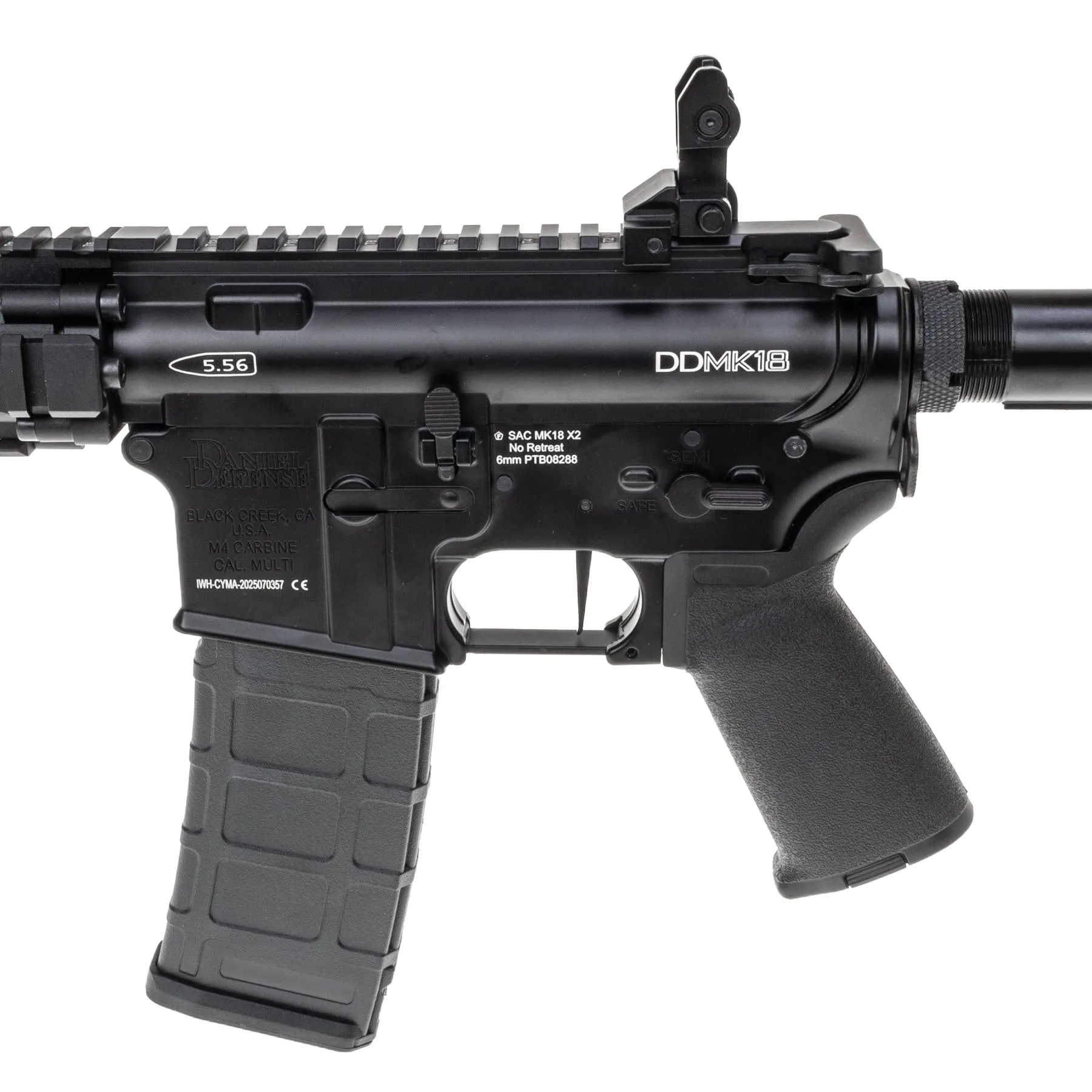 SAC (Full Build) - MK18 Daniel Defense (CYMA)- Crazy Performance Edition, Black