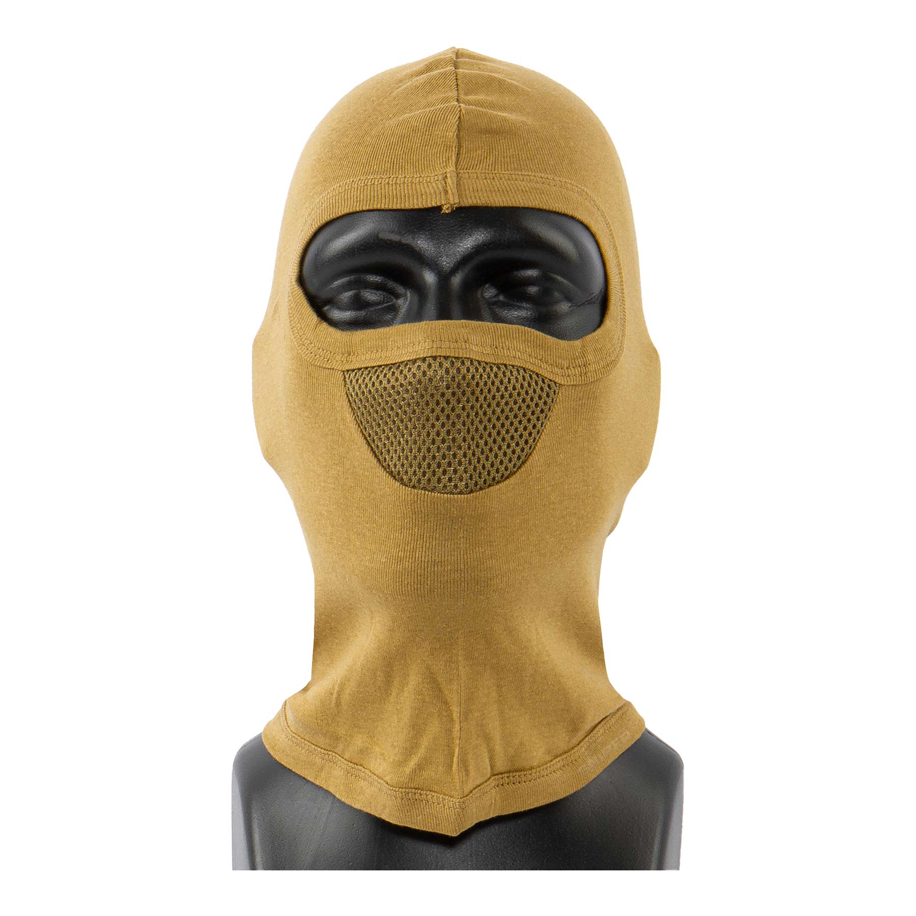 Balaclava mit Netzeinsatz, Tan